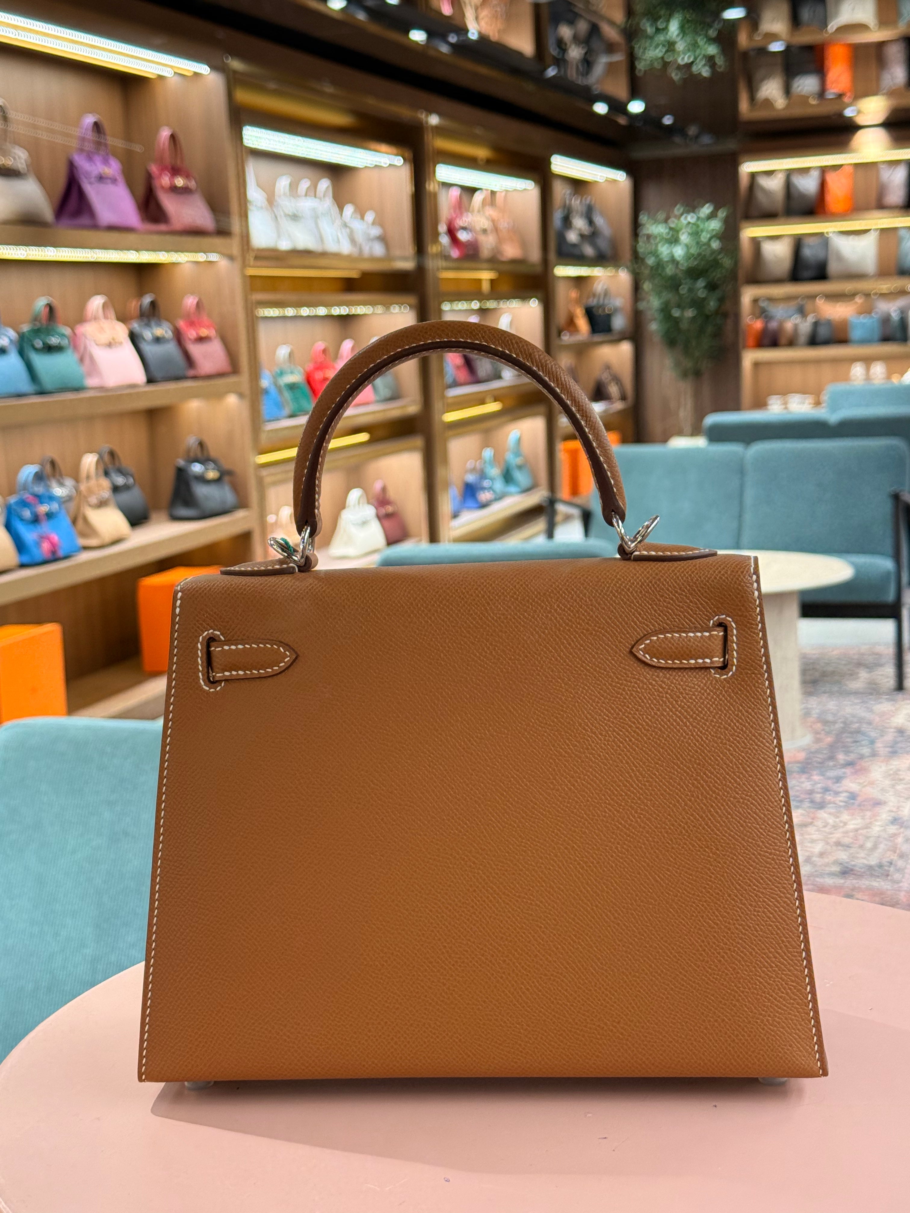 Hermes | Kelly (25) – Epsom – Gold – Palladium Hardware