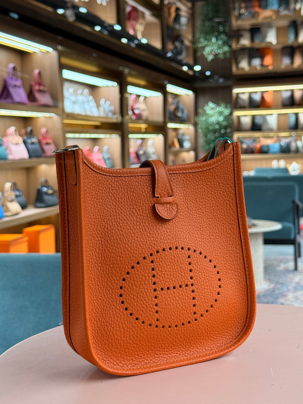 Hermes | Evelyne (Small) – Epsom – Orange – Gold Hardware