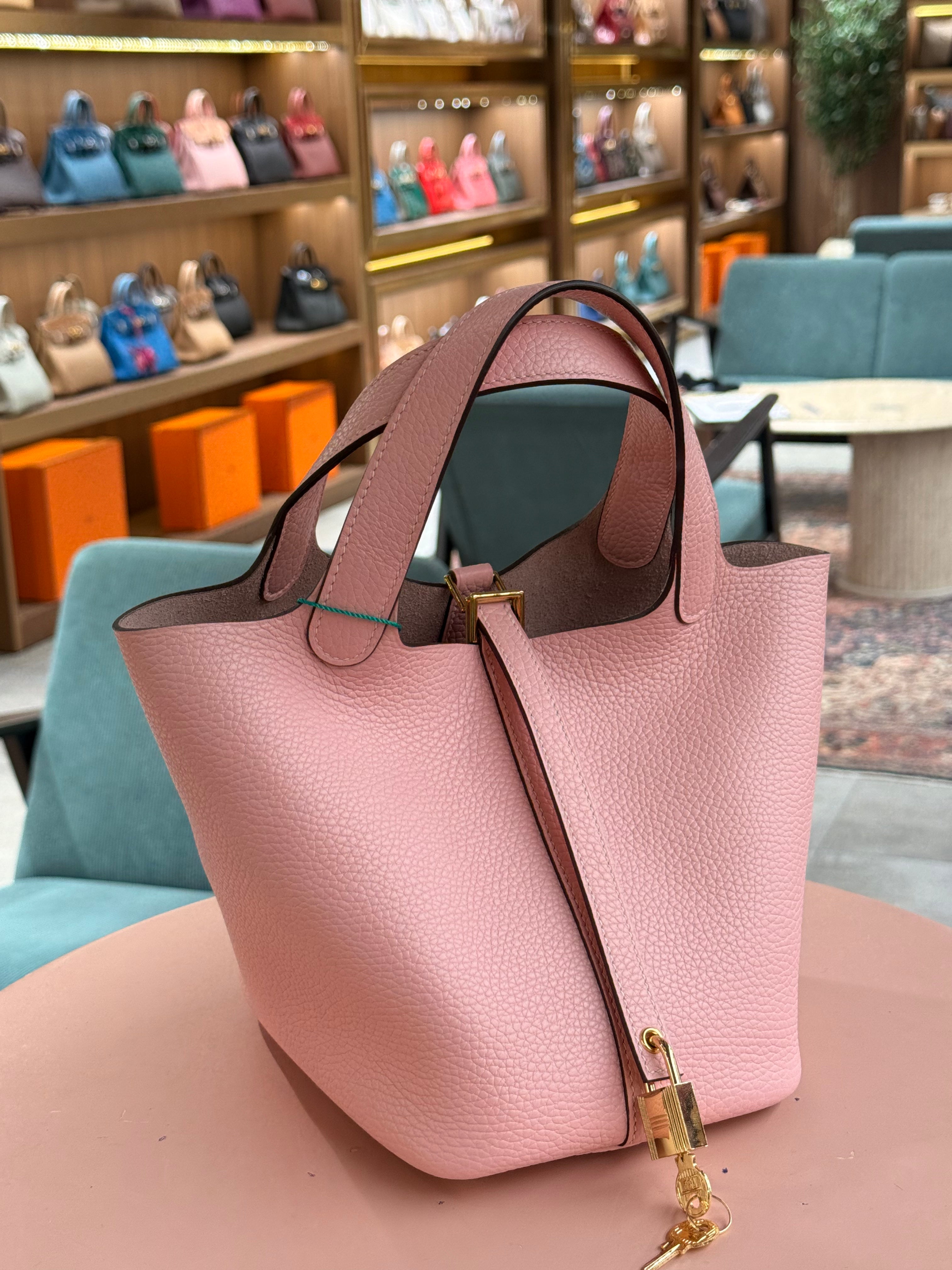 Hermes | Picotin (PM) – Clemence – Rose Sakura – Gold Hardware