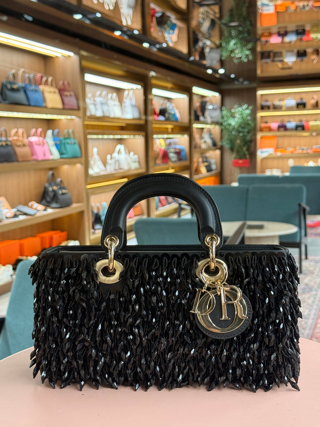 Dior | Lady Dior – Fabric – Black – Gold Hardware