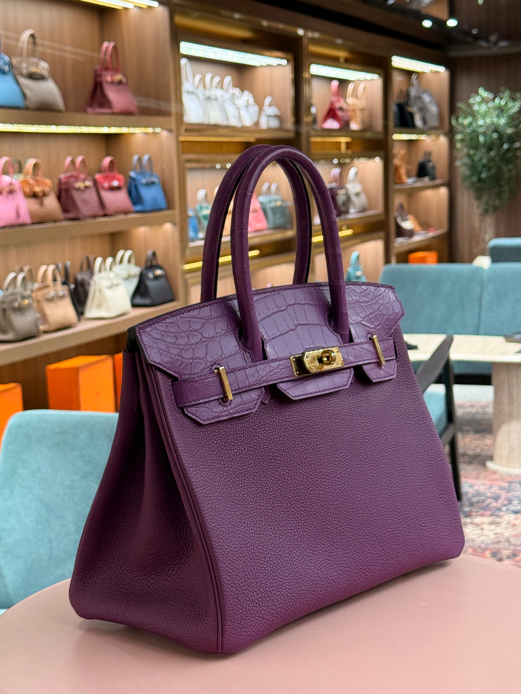 Hermes | Birkin (30) – Togo – Violet – Gold Hardware