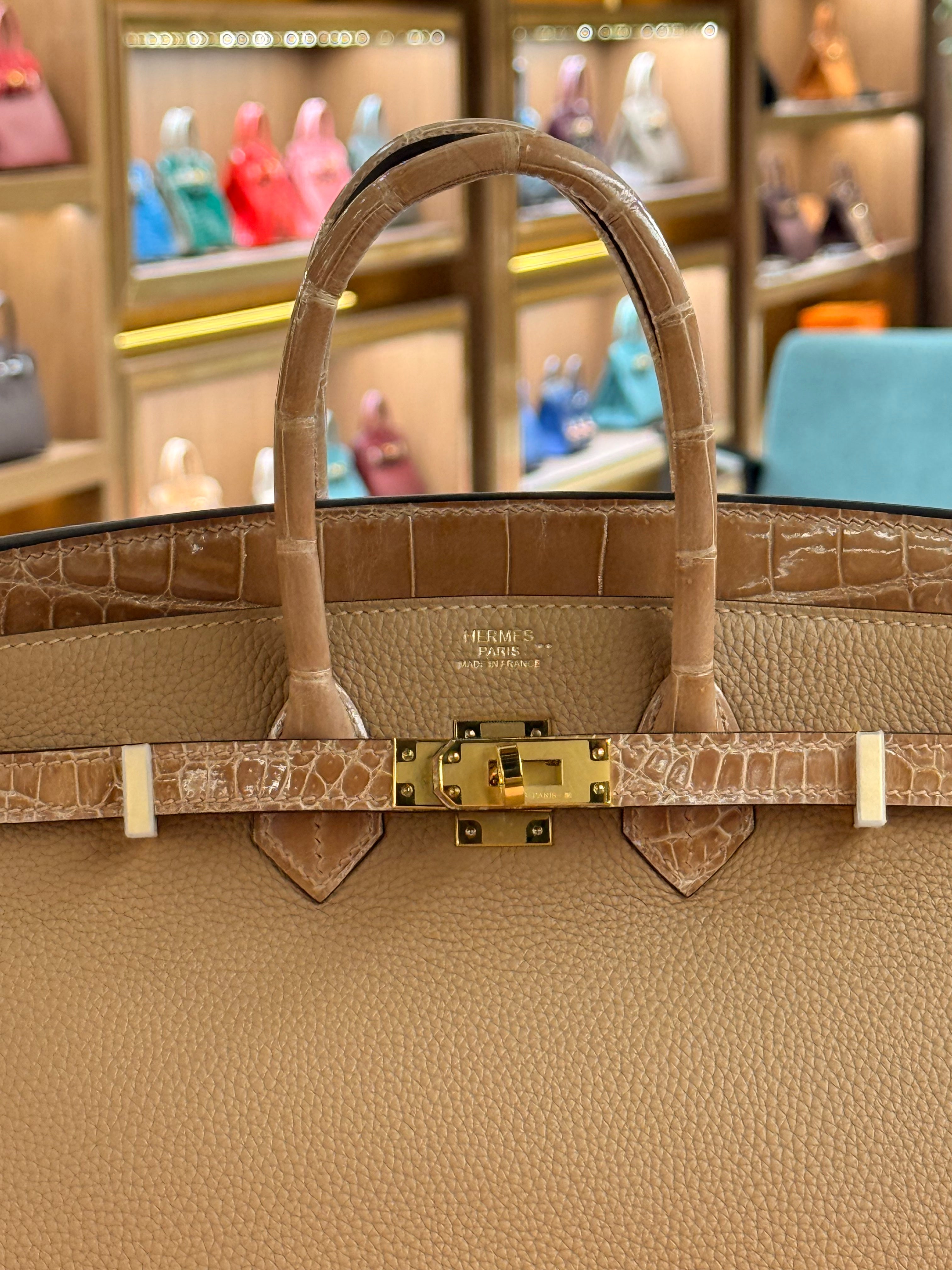 Hermes | Birkin Touch (25) – Togo – Gold – Gold Hardware