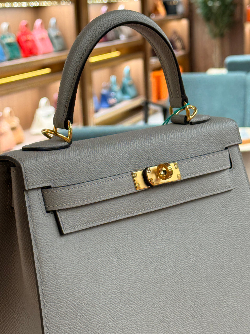 Hermes | Kelly (25) – Epsom – Etoupe – Gold Hardware