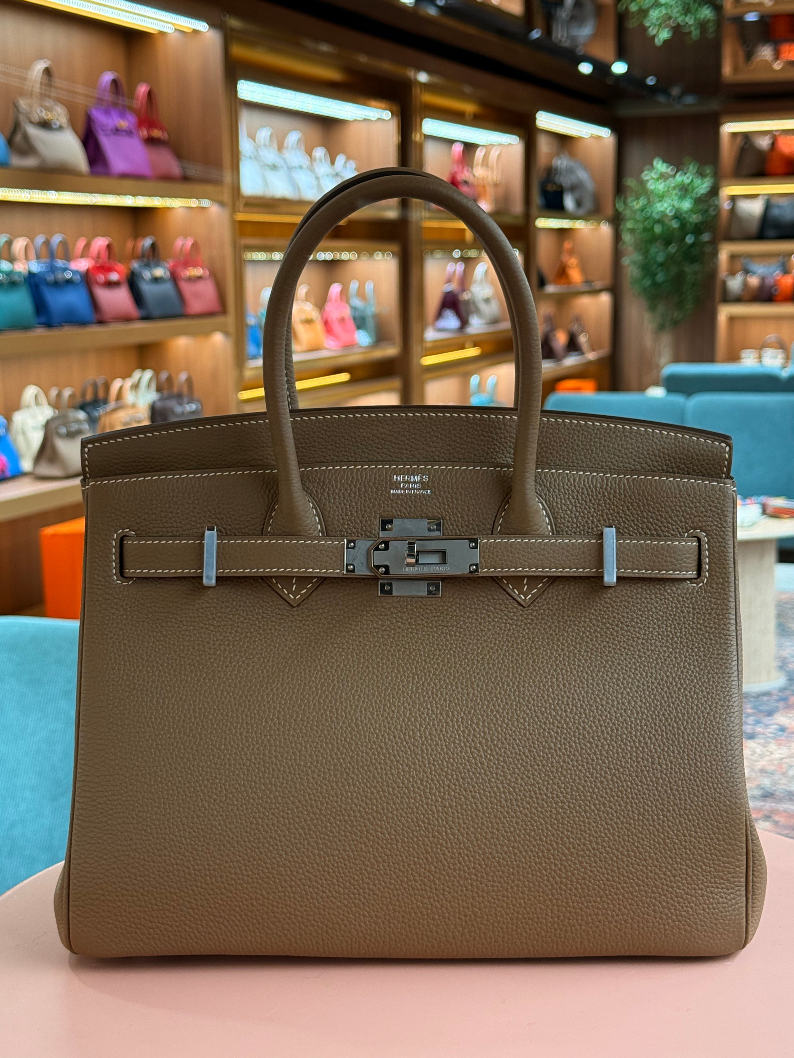 Hermes | Birkin (30) – Togo – Etoupe – Palladium Hardware