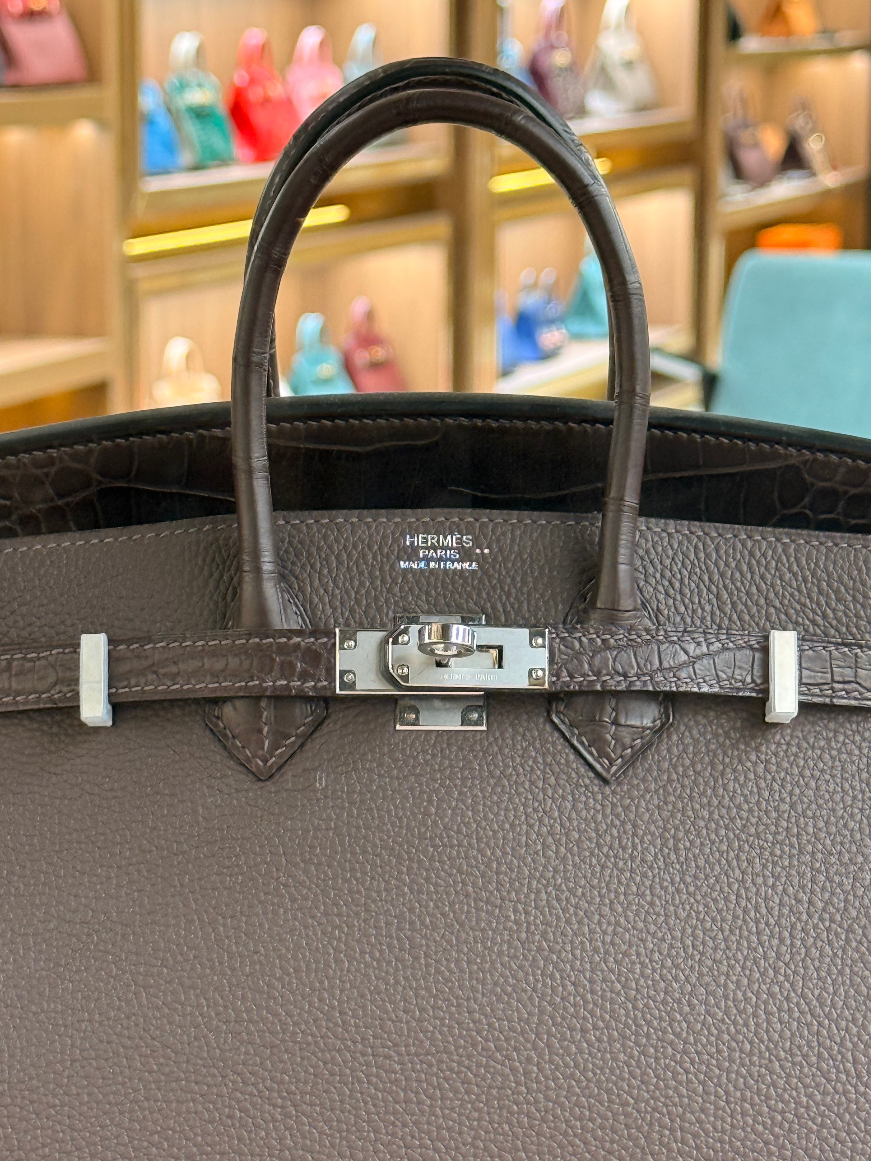 Hermes | Birkin (25) – Togo – Etoupe – Palladium Hardware