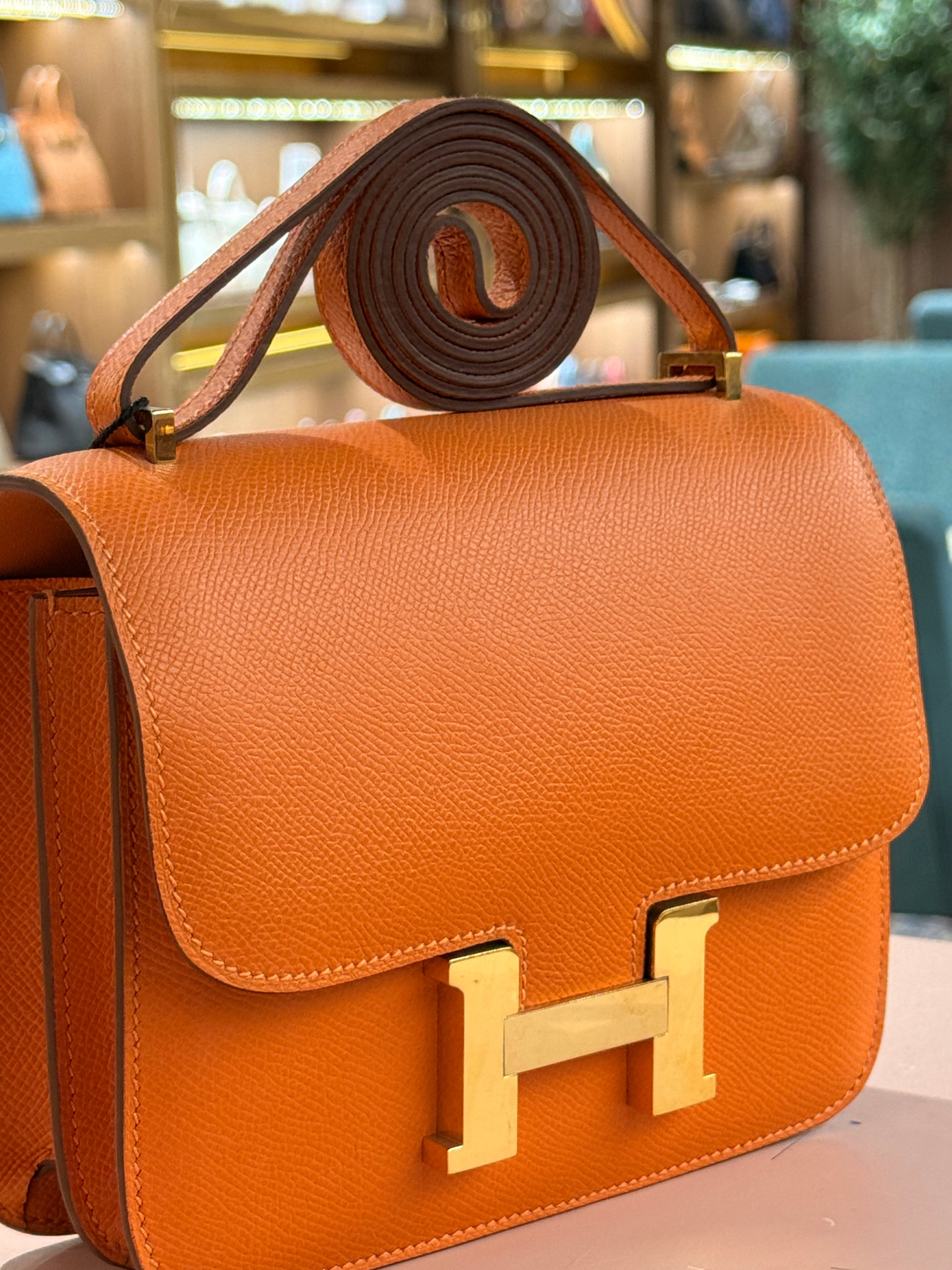 Hermes | Constance (18) – Epsom – Orange – Gold Hardware