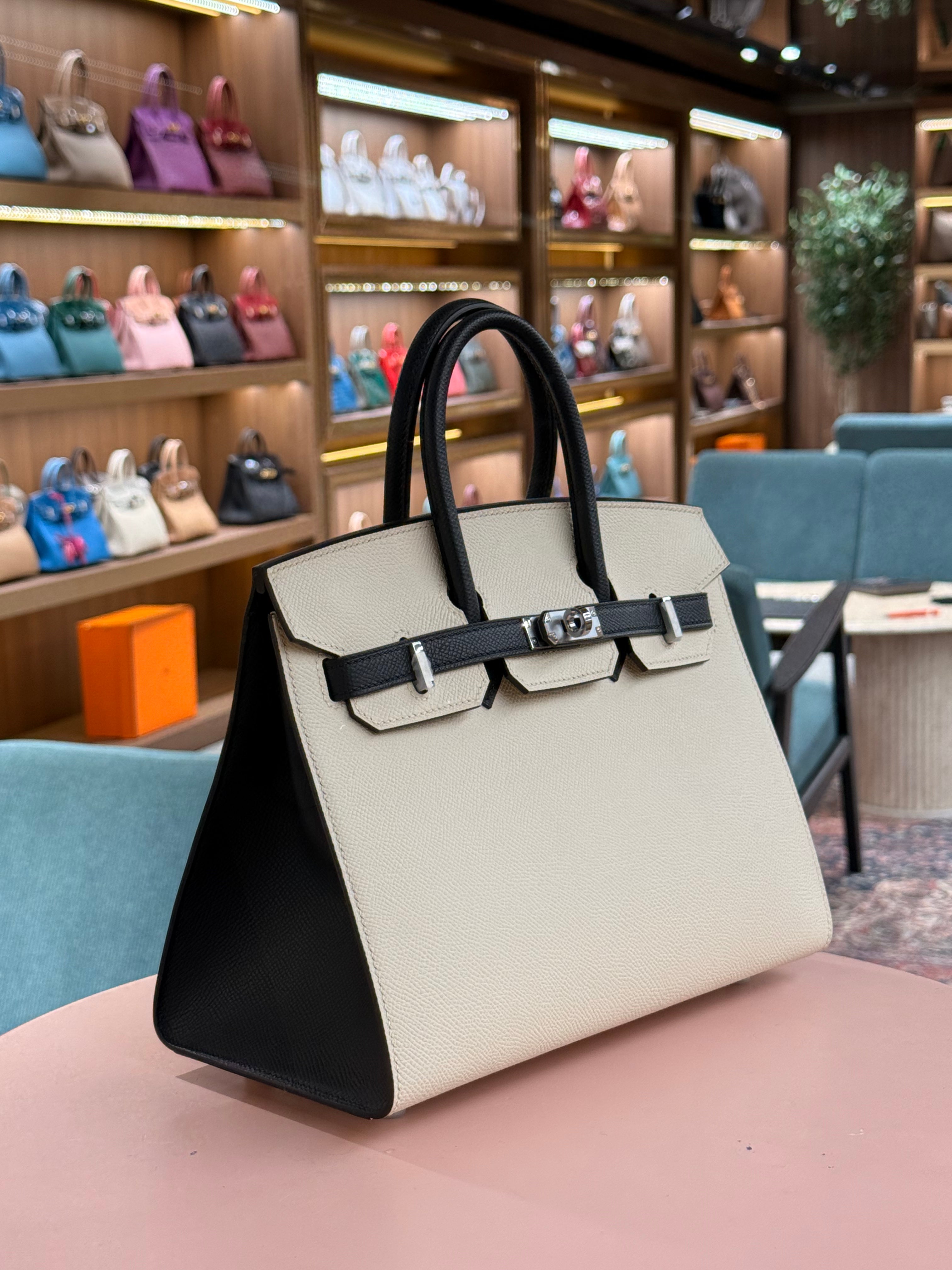 Hermes | Kelly (25) – Epsom – Cream – Palladium Hardware