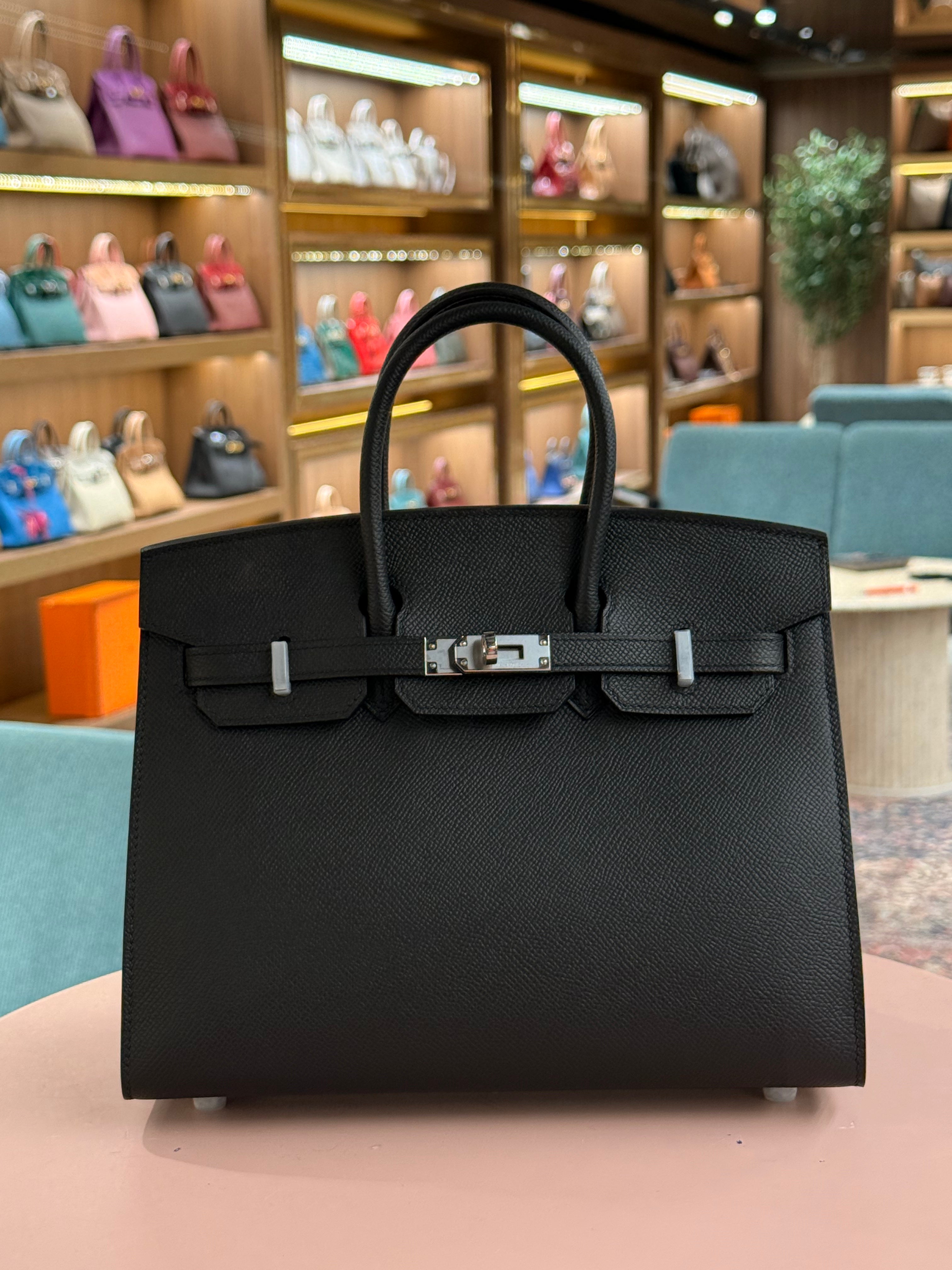 Hermes | Birkin (25) – Epsom – Black – Palladium Hardware