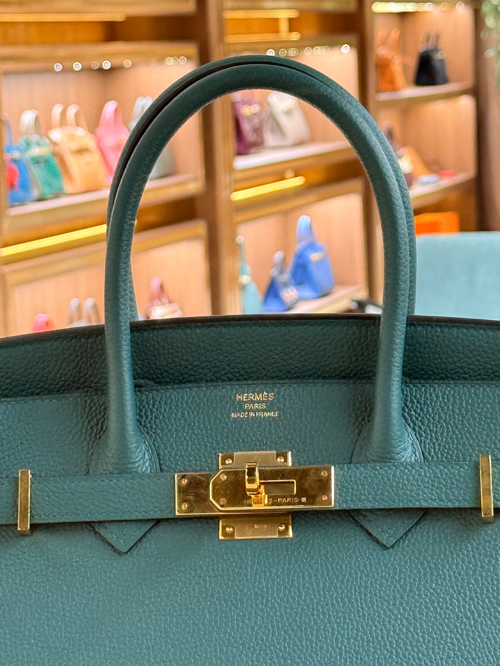 Hermes | Birkin (30) – Togo – Bleu Canard – Gold Hardware