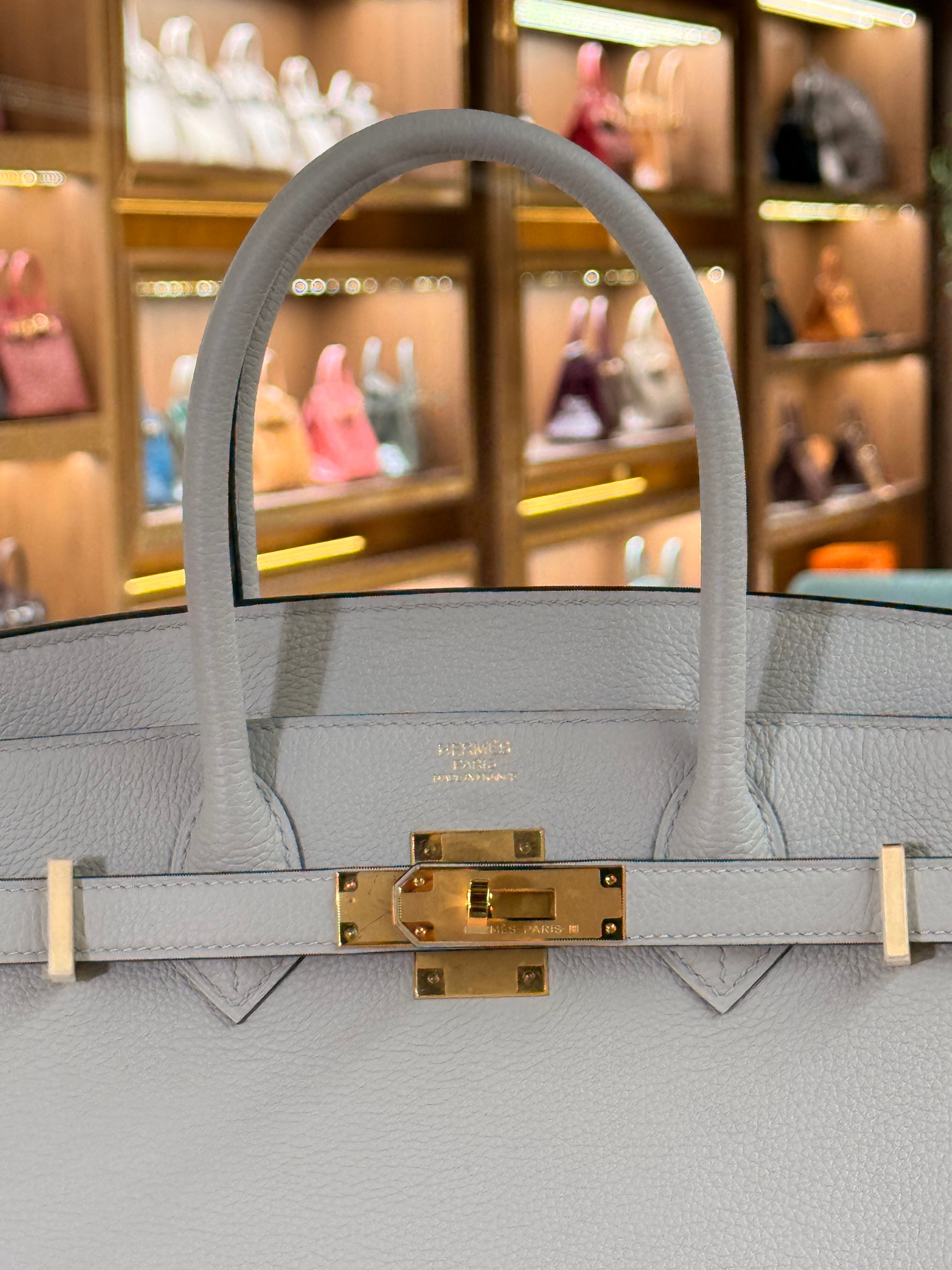 Hermes | Birkin (30) – Togo – Bleu Glacier – Gold Hardware
