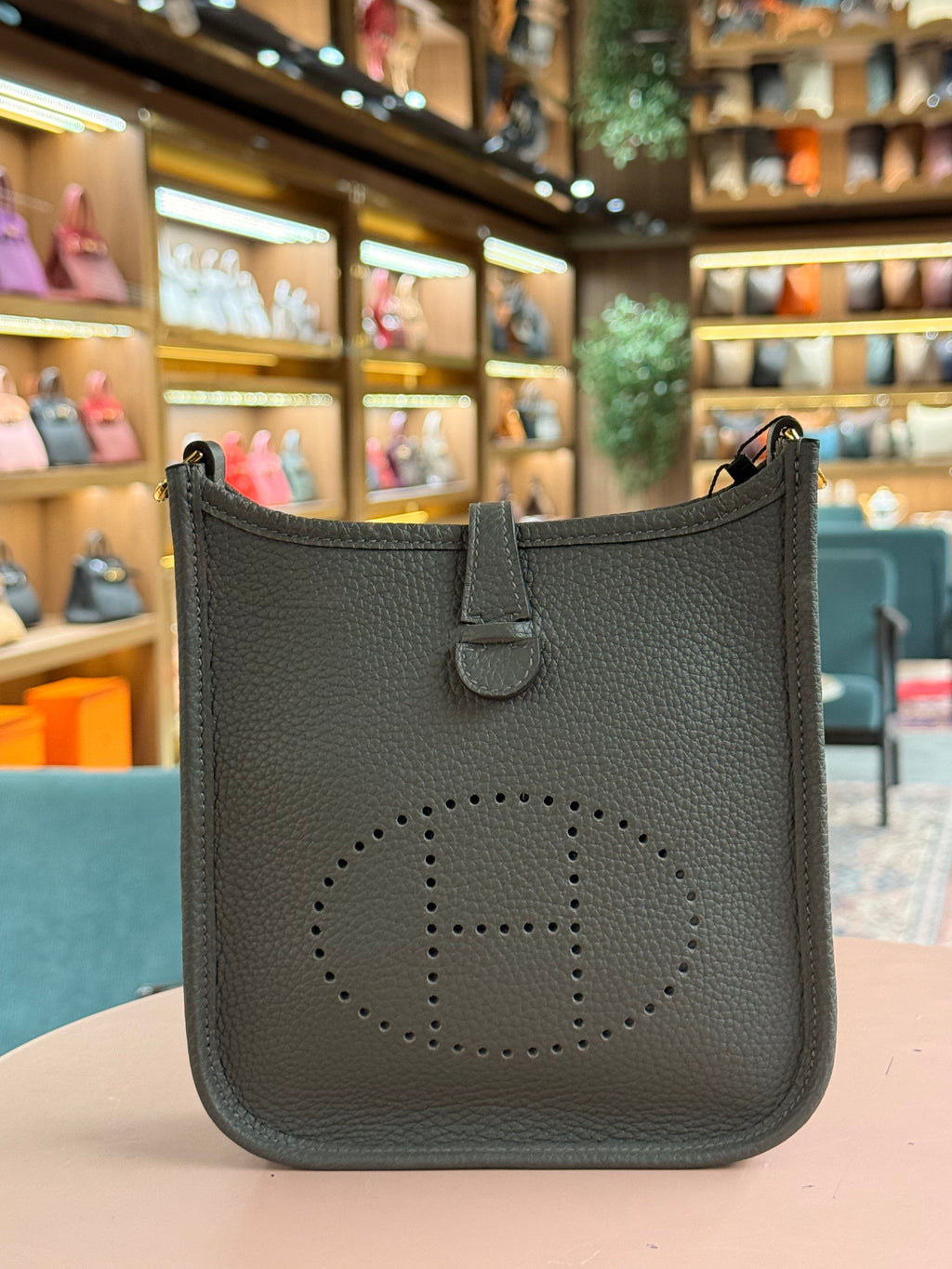 Hermes | Evelyne (Small) – Epsom – Vert Cypress – Gold Hardware