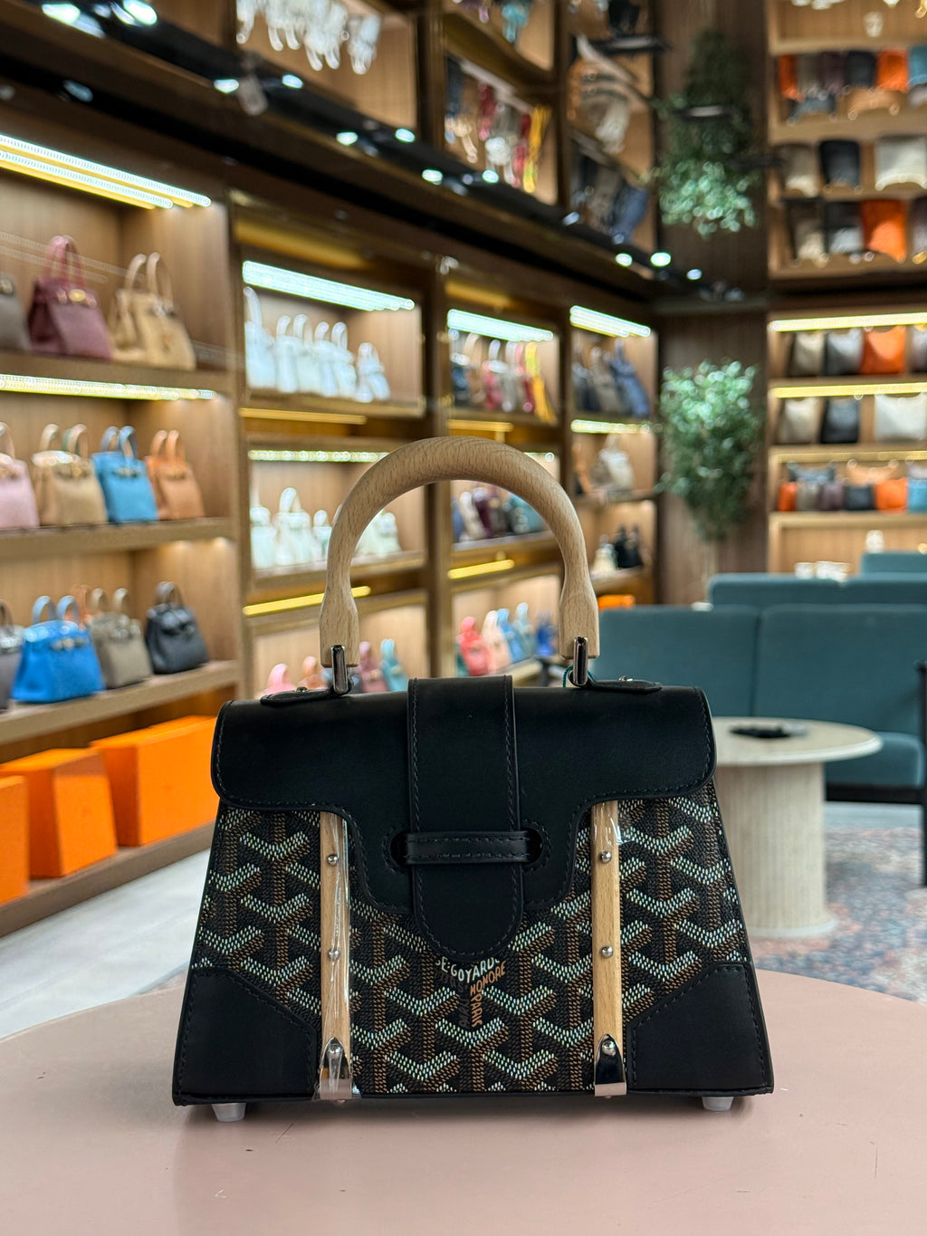 Goyard | Saigon (Mini) – Canvas – Black/Green – Silver Hardware