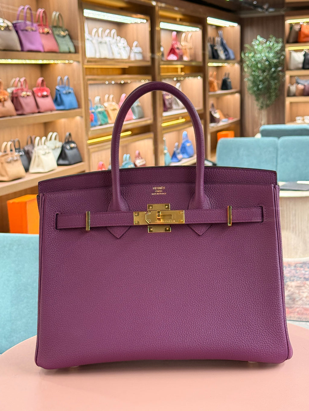 Hermes | Birkin (30) – Togo – Violet – Gold Hardware