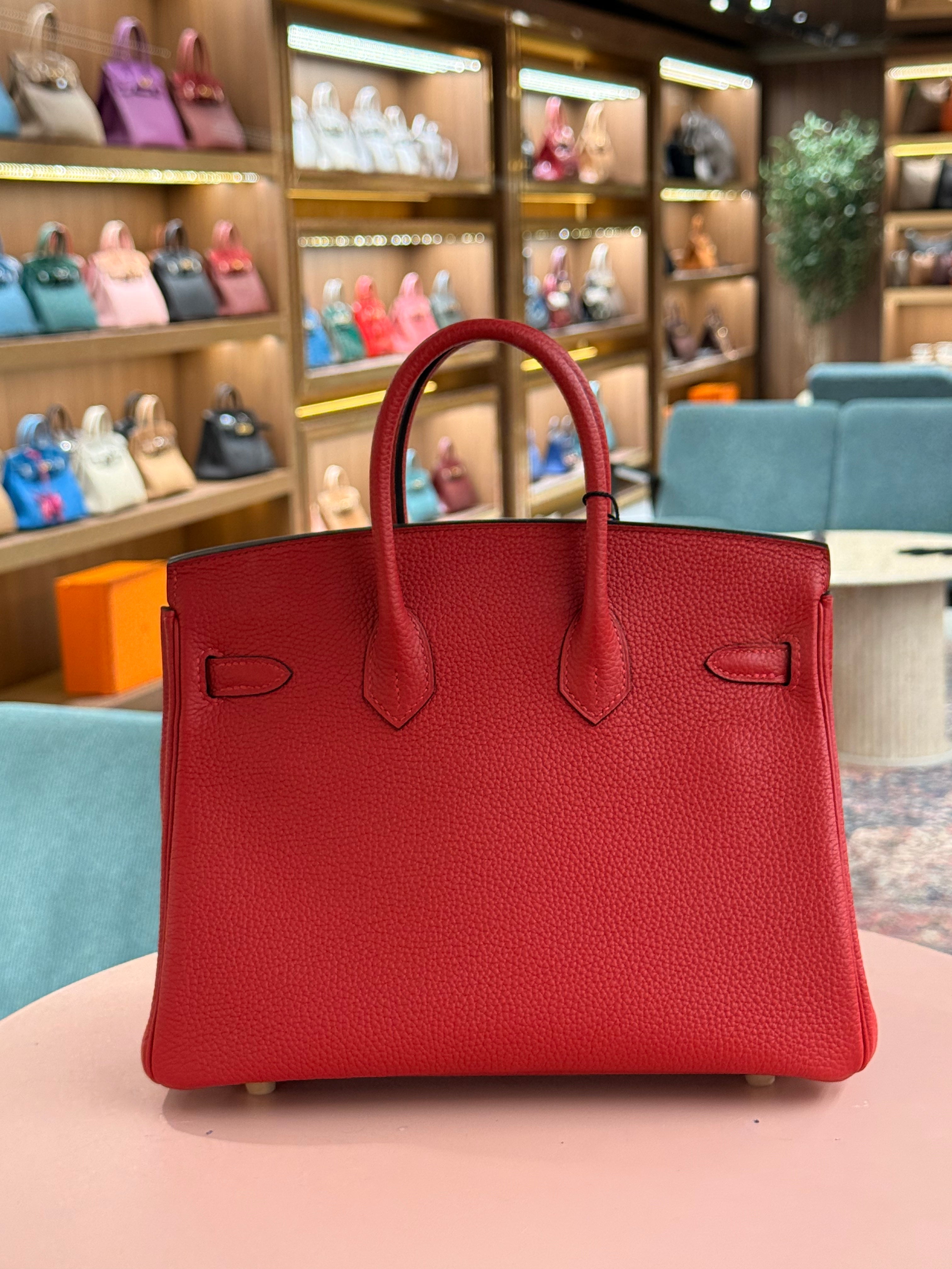 Hermes | Birkin (25) – Togo – Rouge H – Gold Hardware