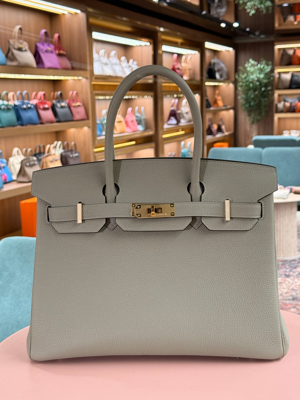 Hermes | Birkin (30) – Togo – Gris Perle – Gold Hardware