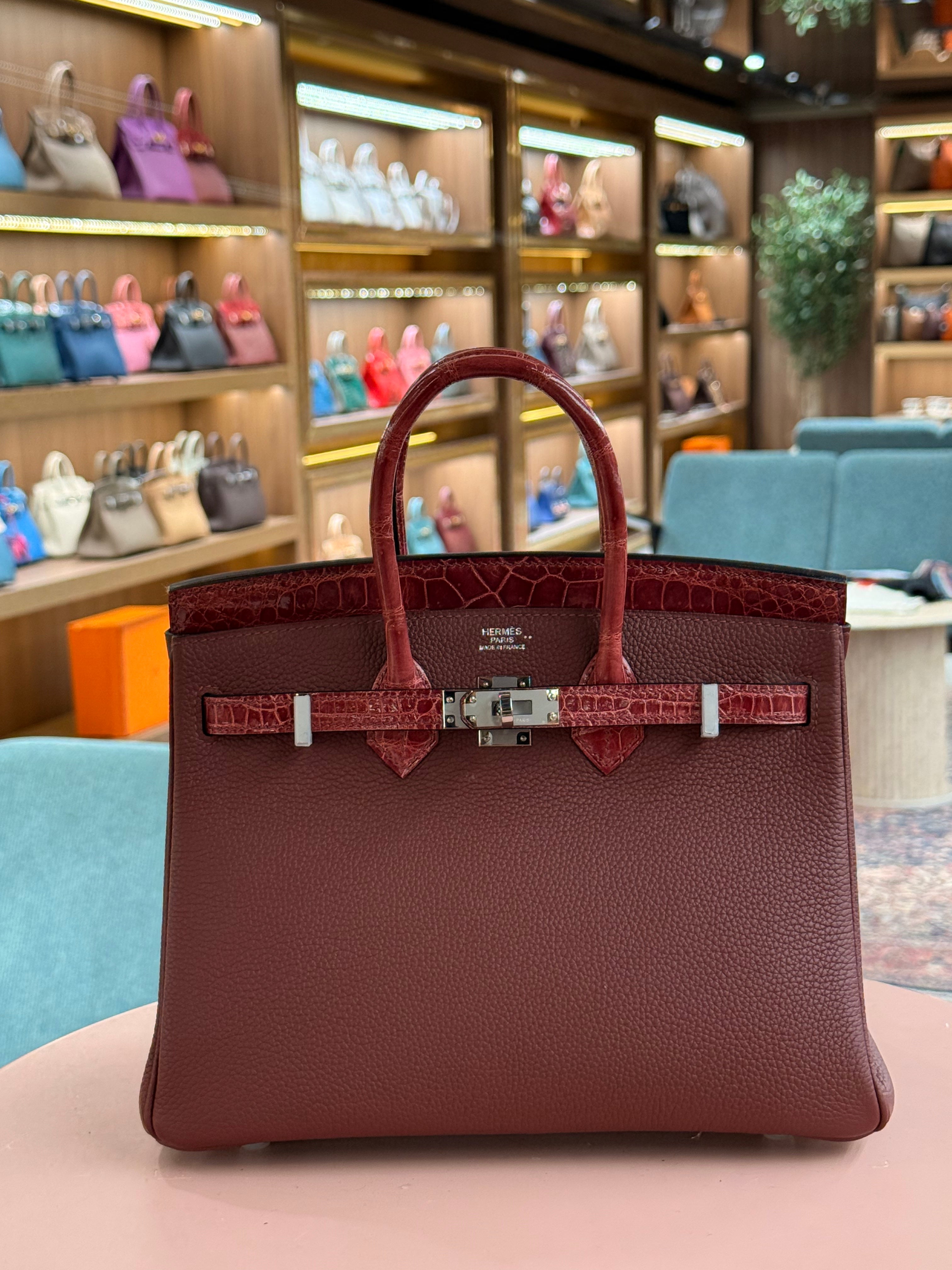 Hermes | Birkin Touch (25) – Togo – Rouge H – Palladium Hardware