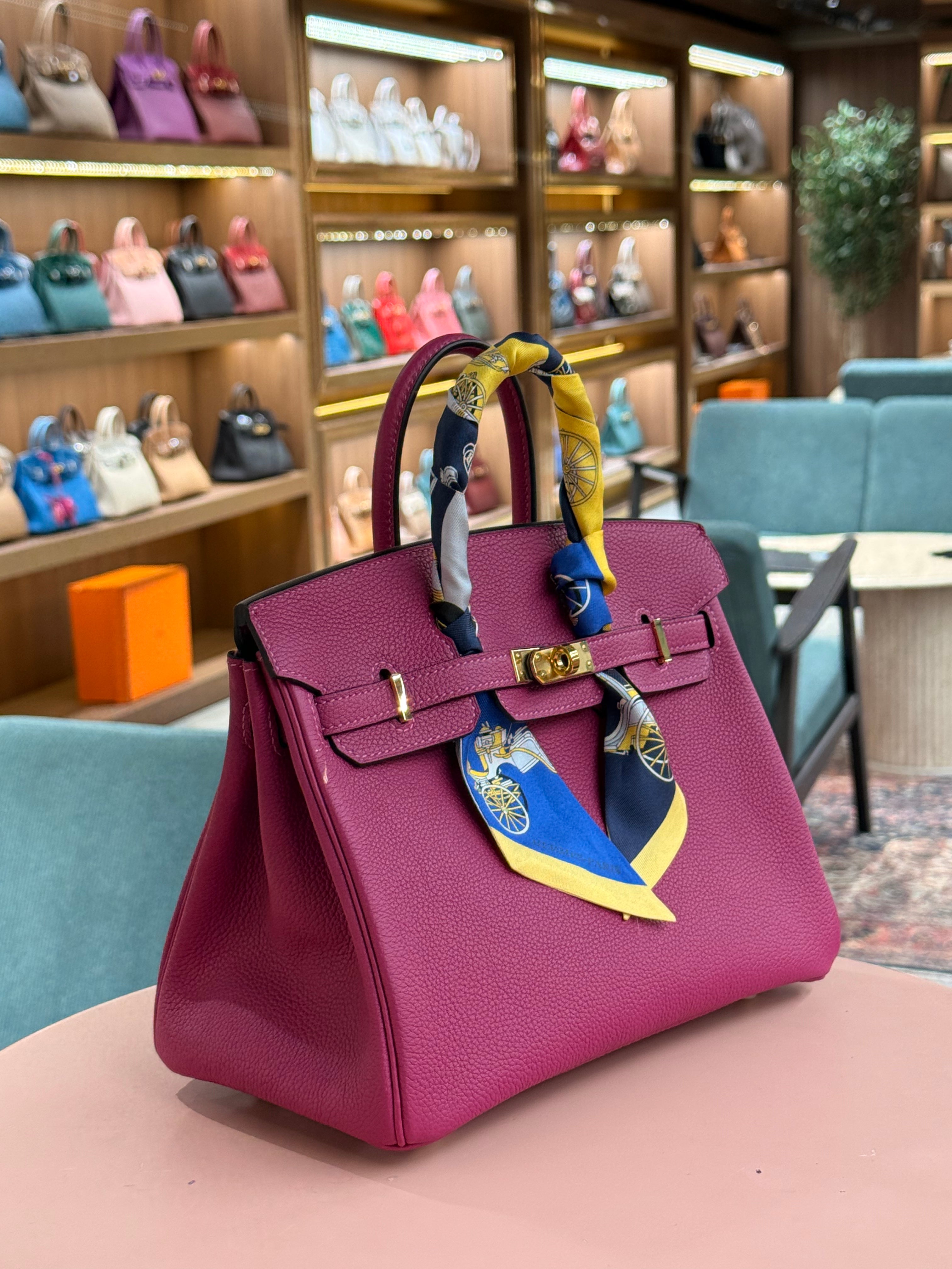 Hermes | Birkin (25) – Togo – Fuchsia – Gold Hardware