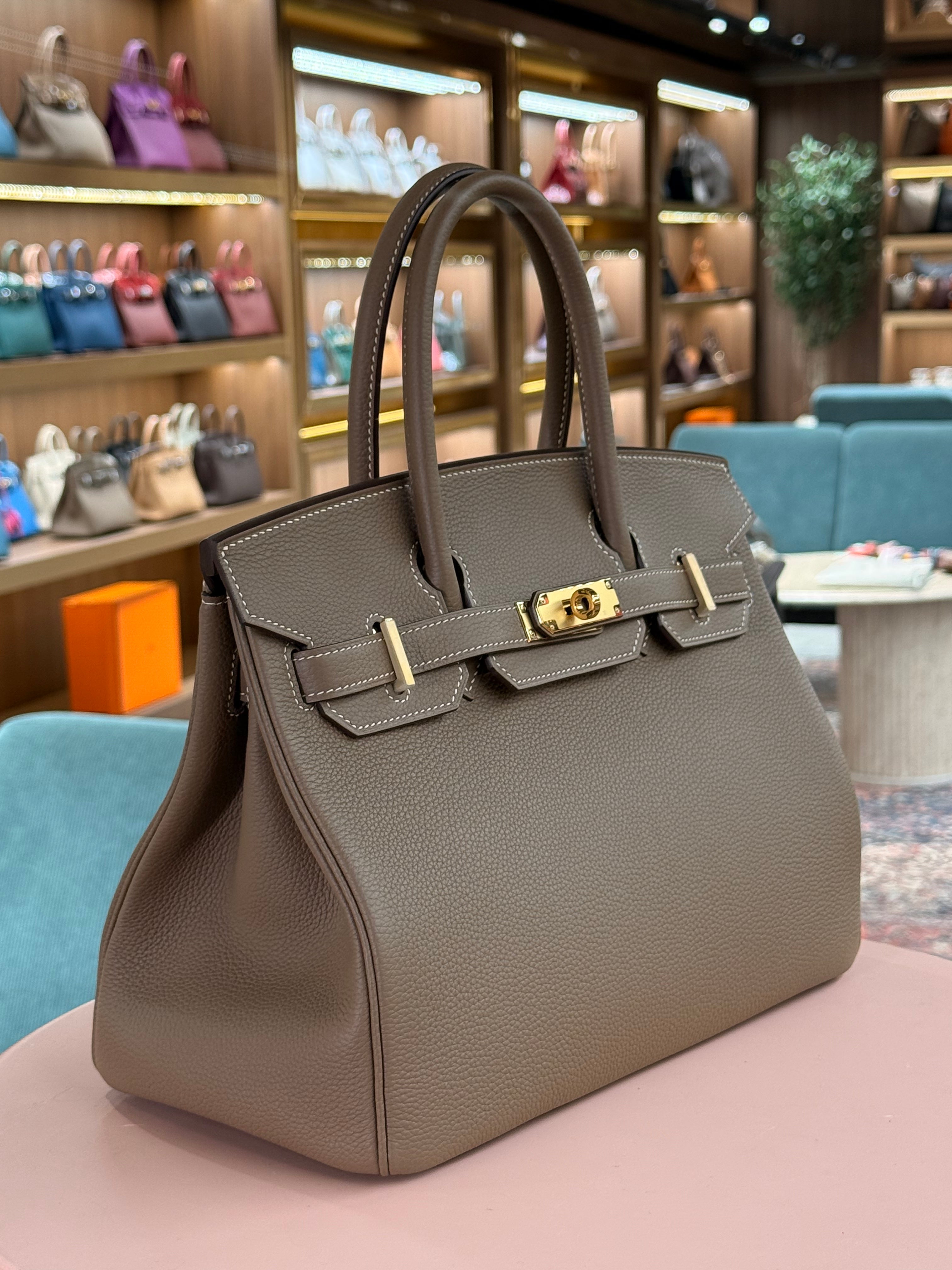 Hermes | Birkin (30) – Togo – Etoupe – Gold Hardware