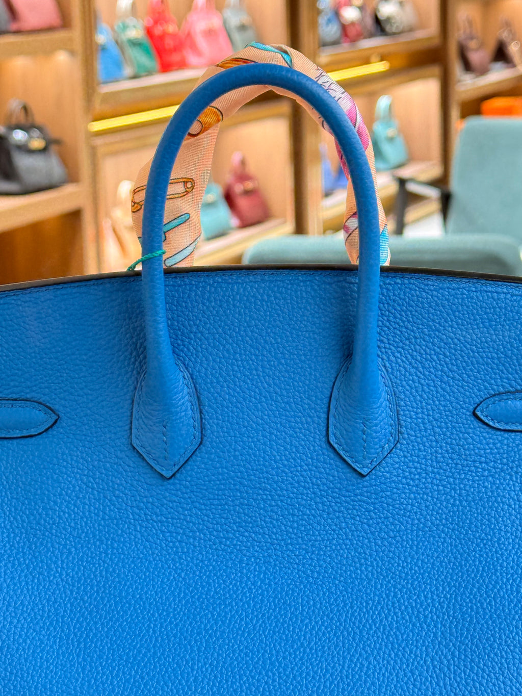 Hermes | Birkin (25) – Togo – Bleu Electrique – Gold Hardware