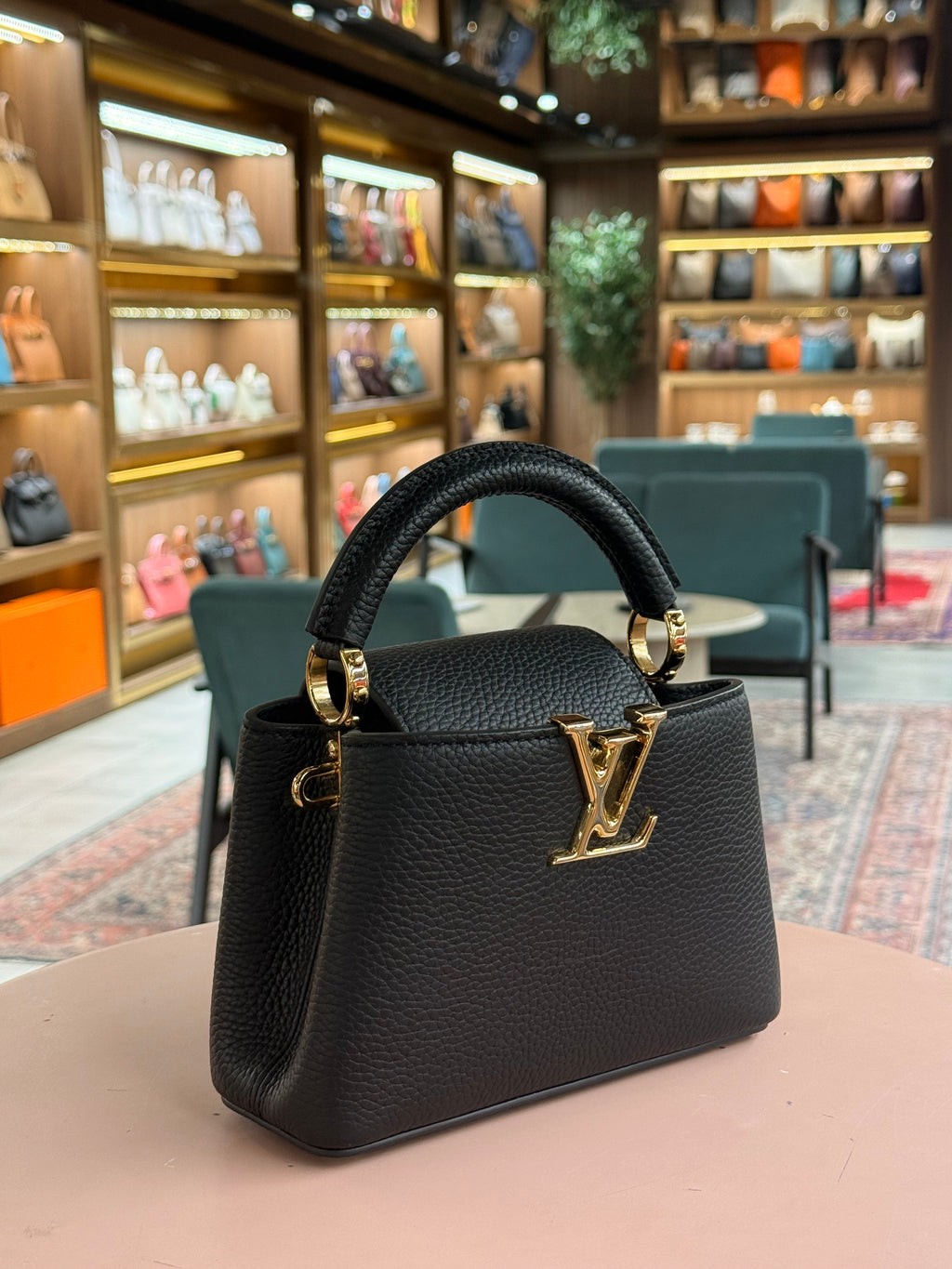 Louis Vuitton | Capucines (Mini) – Leather – Black – Gold Hardware