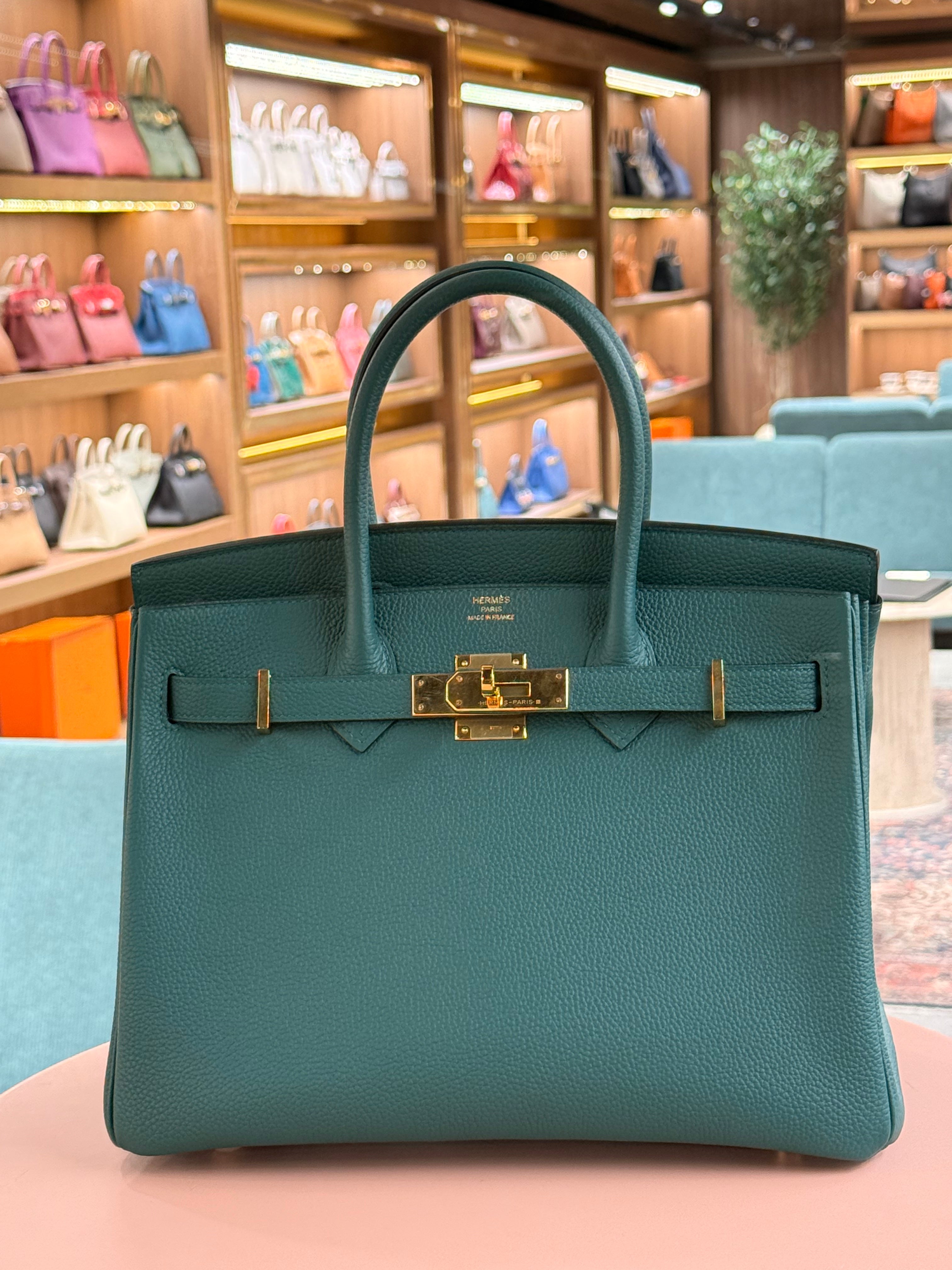 Hermes | Birkin (30) – Togo – Bleu Canard – Gold Hardware