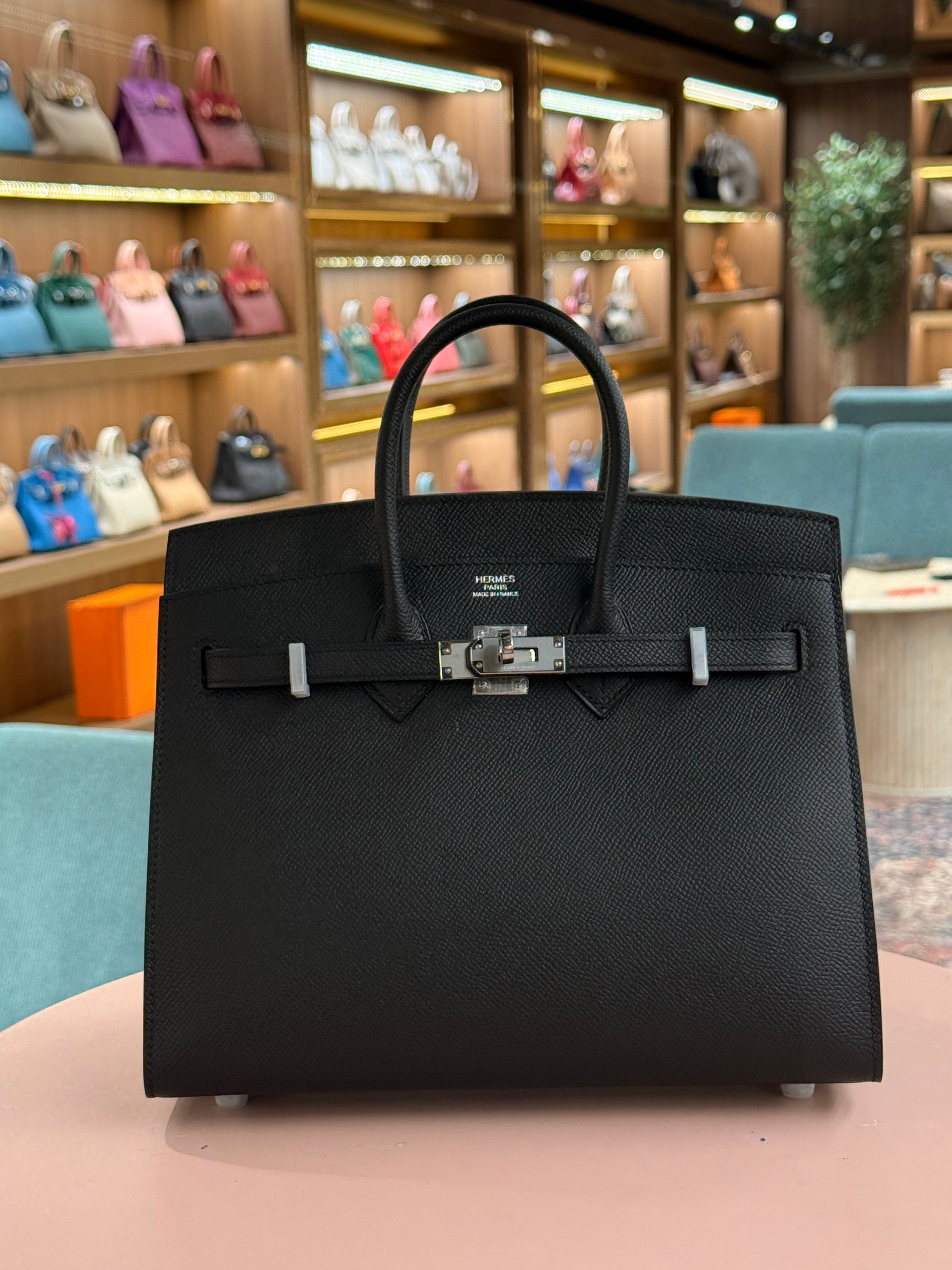Hermes | Birkin (25) – Epsom – Black – Palladium Hardware
