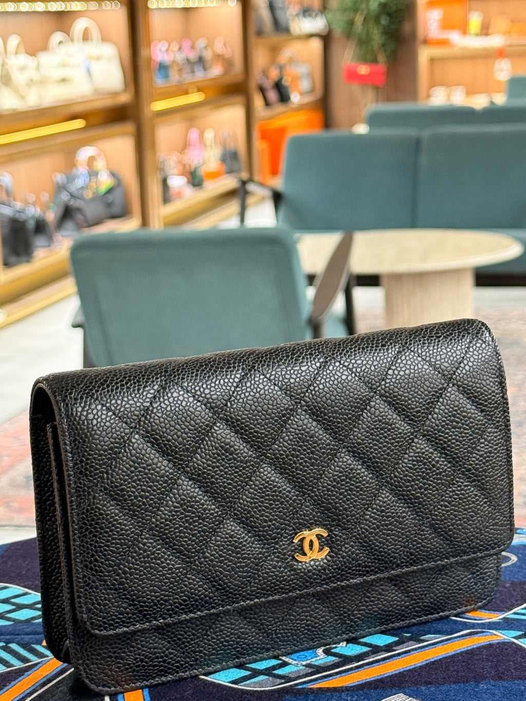 Chanel | Wallet on Chain (20) – Caviar – Black – Gold Hardware