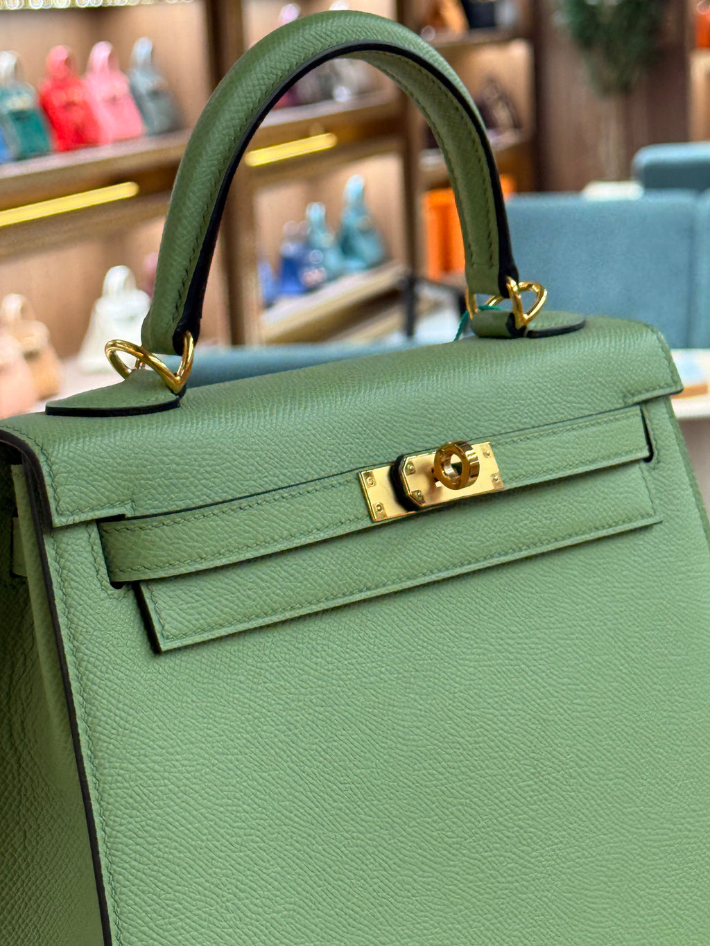 Hermes | Kelly (25) – Epsom – Vert Veronese – Gold Hardware