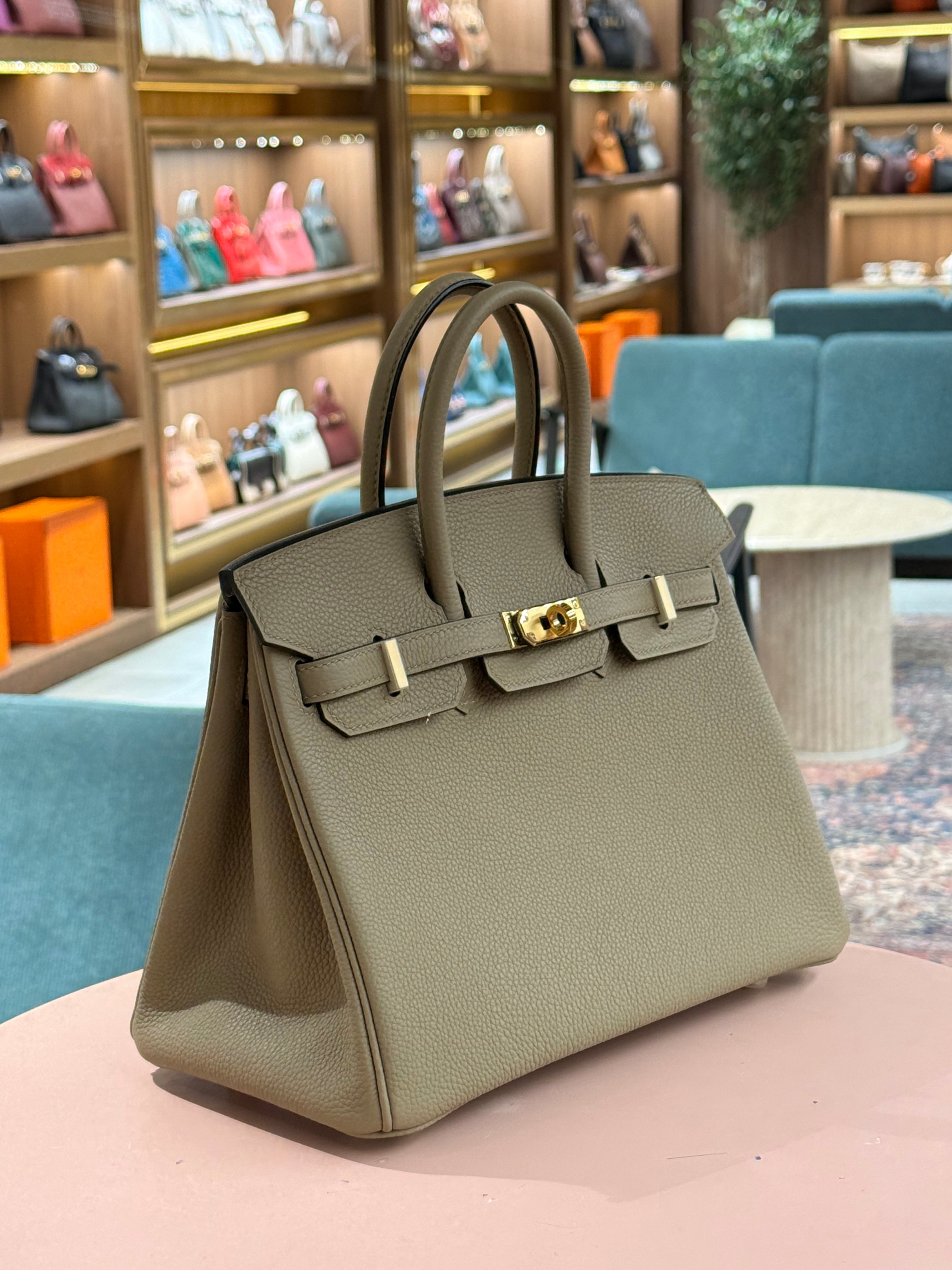 Hermes | Birkin (25) – Togo – Etoupe – Gold Hardware
