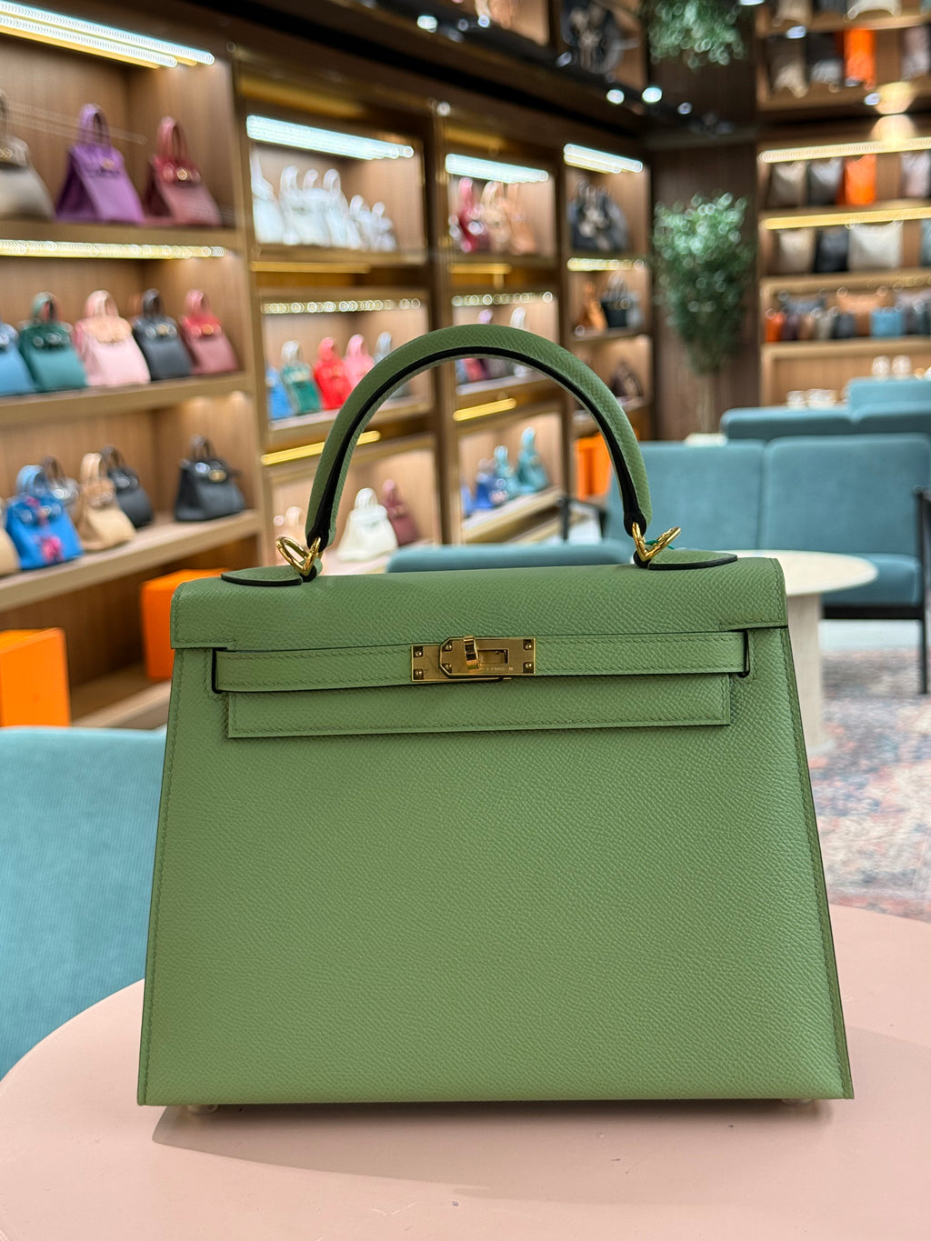 Hermes | Kelly (25) – Epsom – Vert Veronese – Gold Hardware