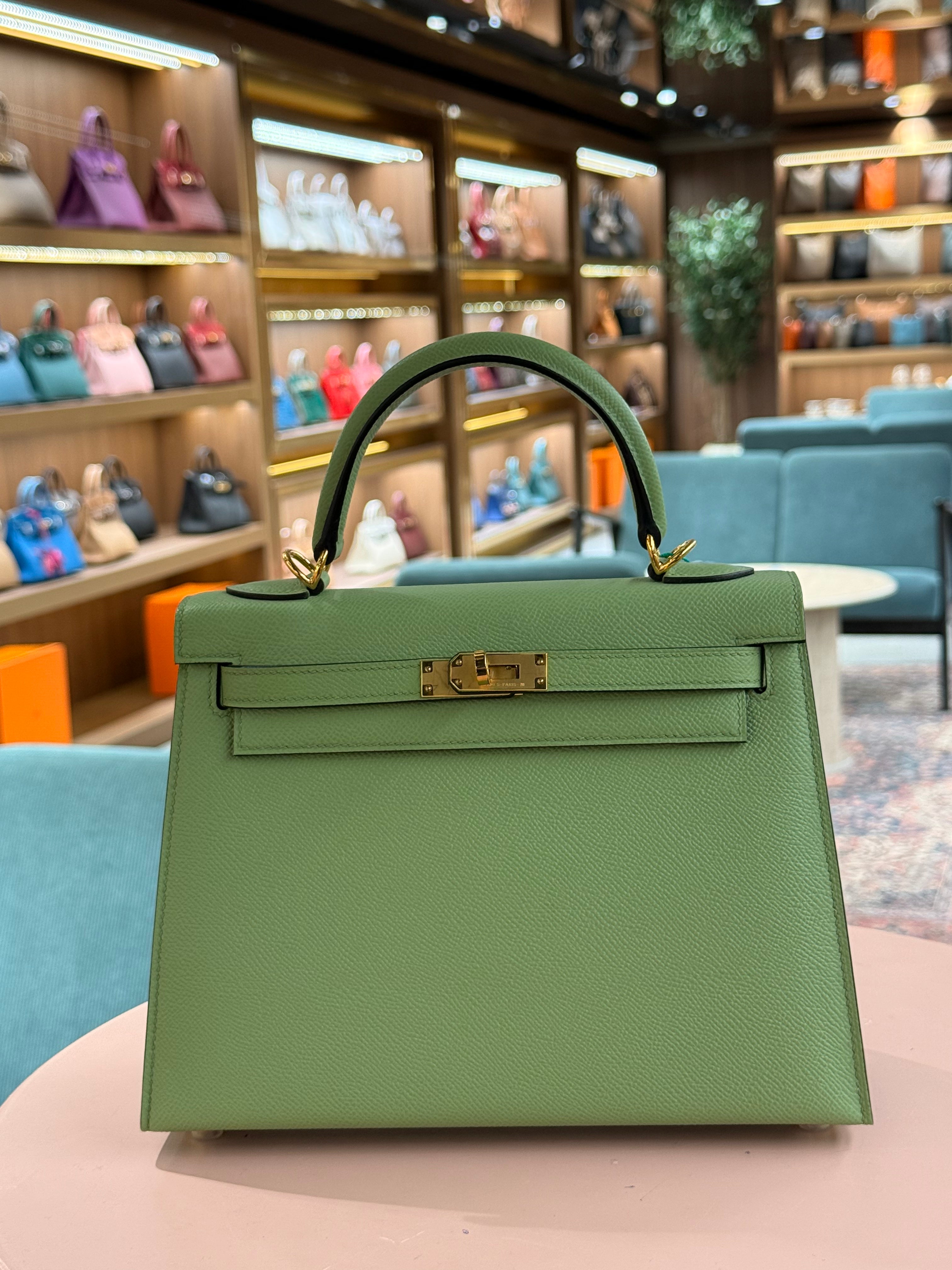 Hermes | Kelly (25) – Epsom – Vert Veronese – Gold Hardware