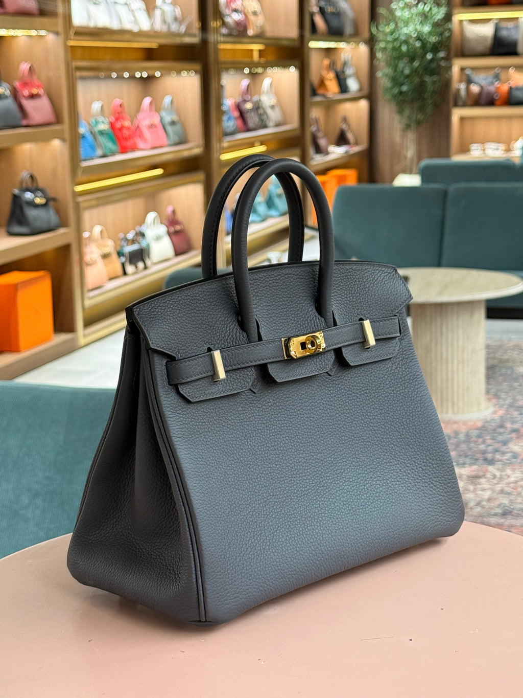 Hermes | Birkin (25) – Togo – Gris Tourterelle – Gold Hardware