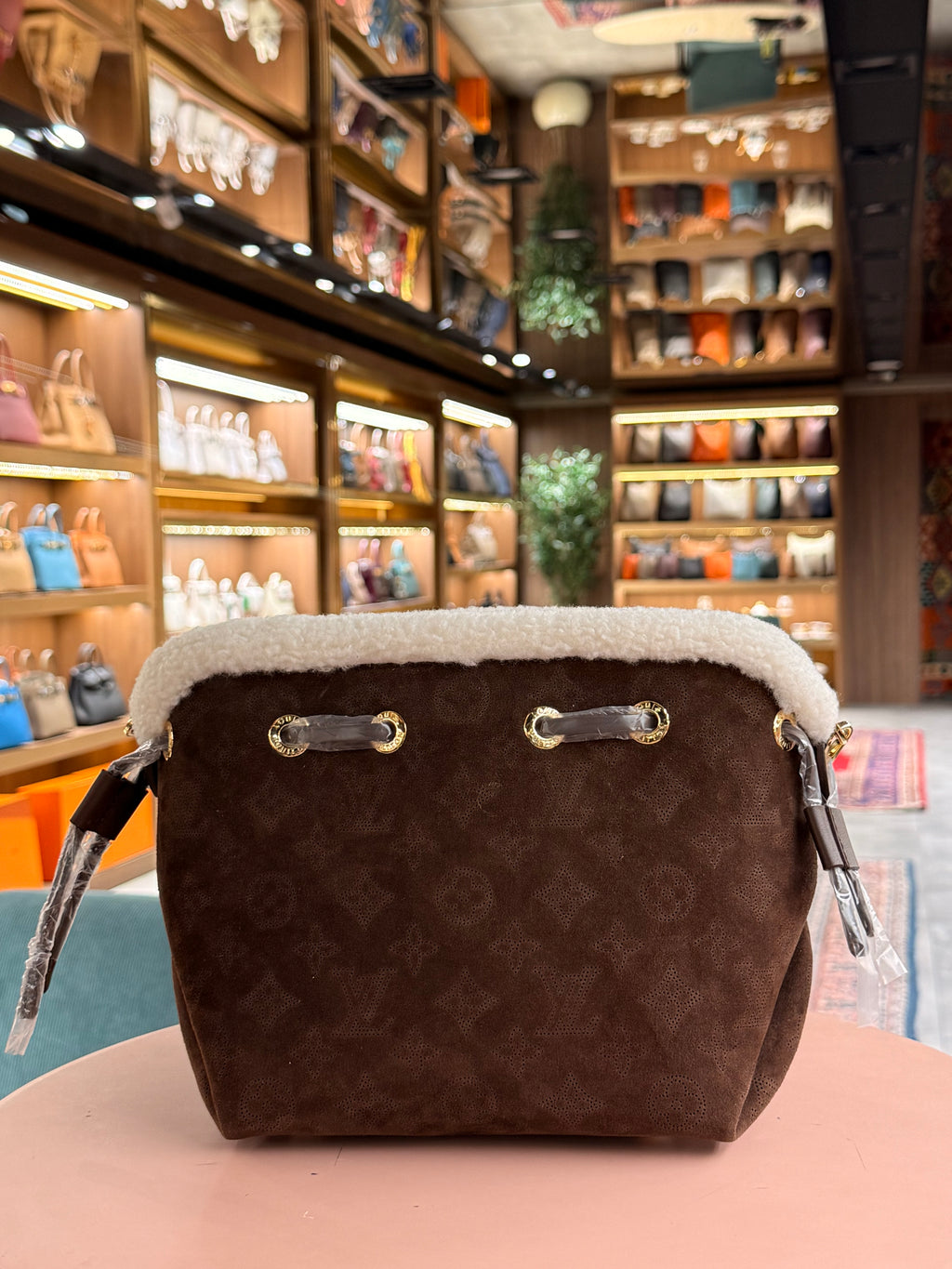 Louis Vuitton | Bella Mahina – Suede – Brown – Gold Hardware