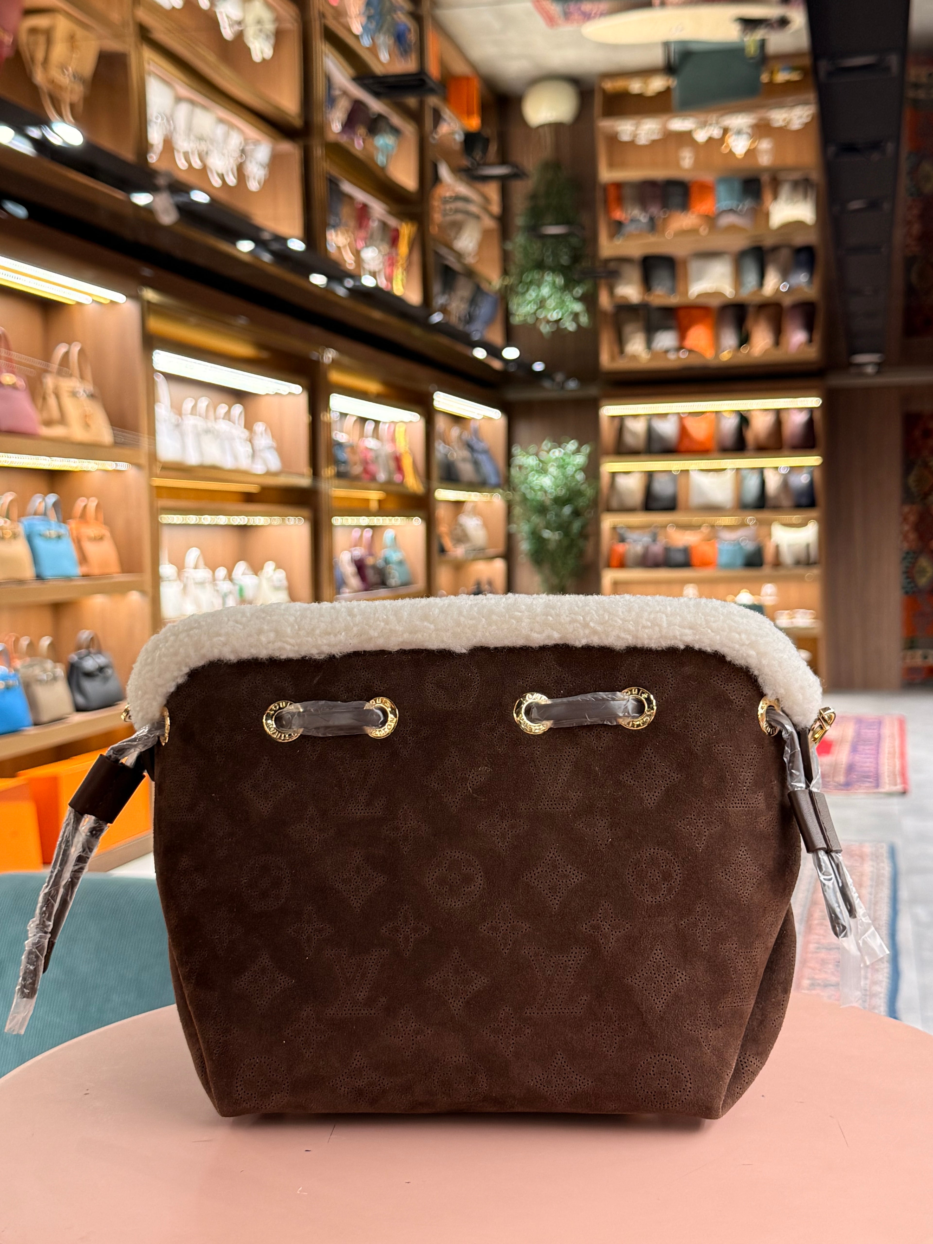 Louis Vuitton | Bella Mahina – Suede – Brown – Gold Hardware