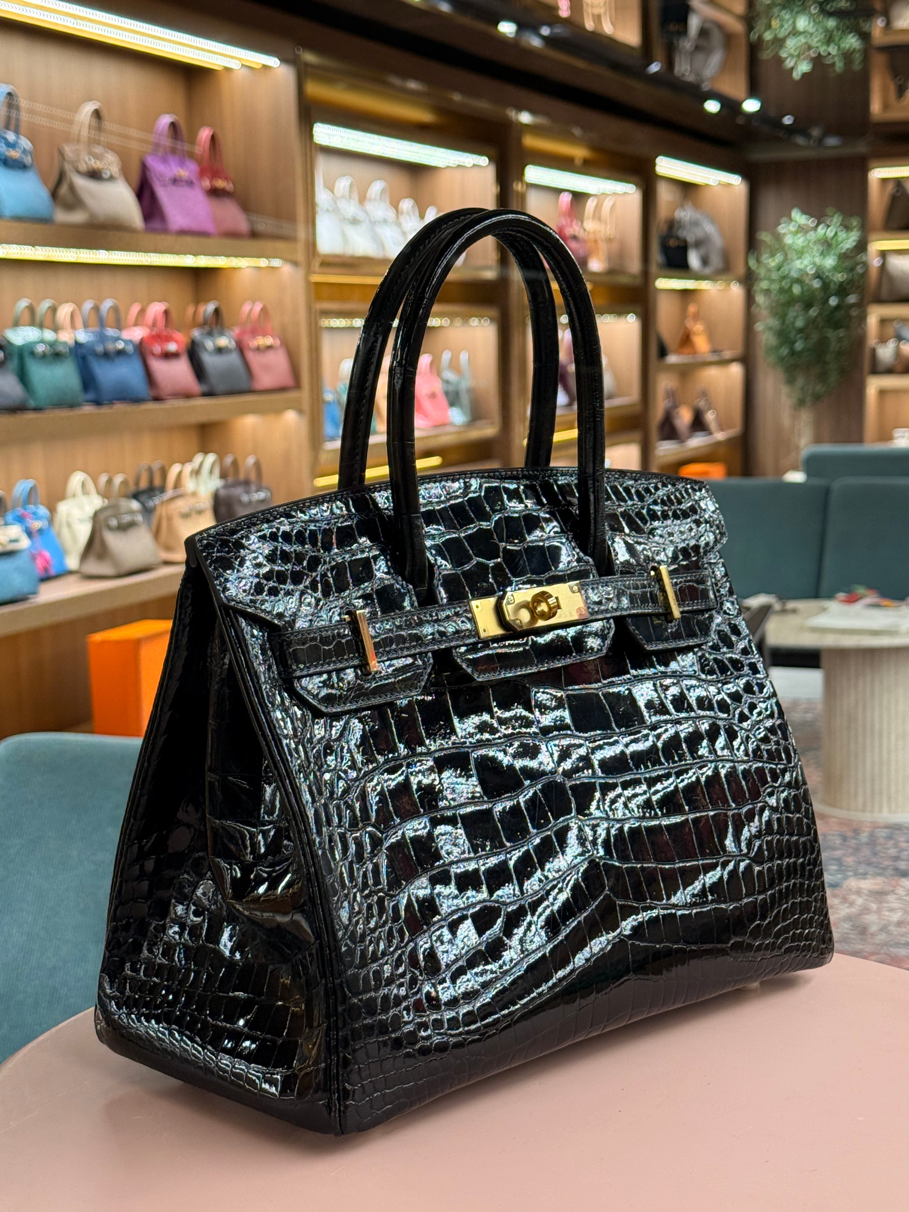 Hermes | Birkin (30) – Crocodile – Black – Gold Hardware