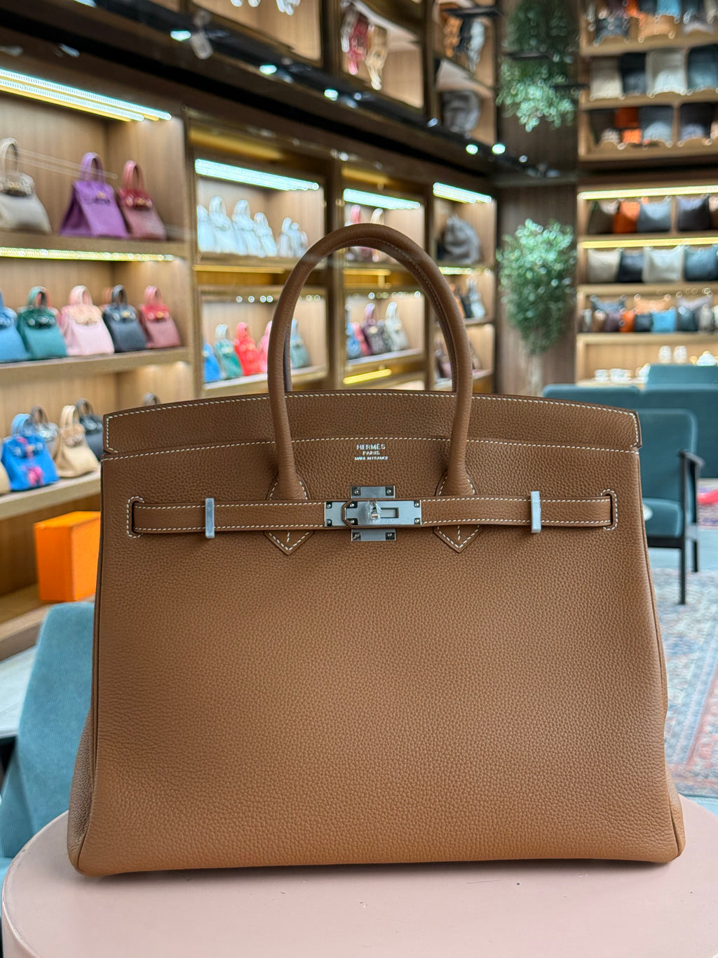 Hermes | Birkin (35) – Togo – Gold – Palladium Hardware