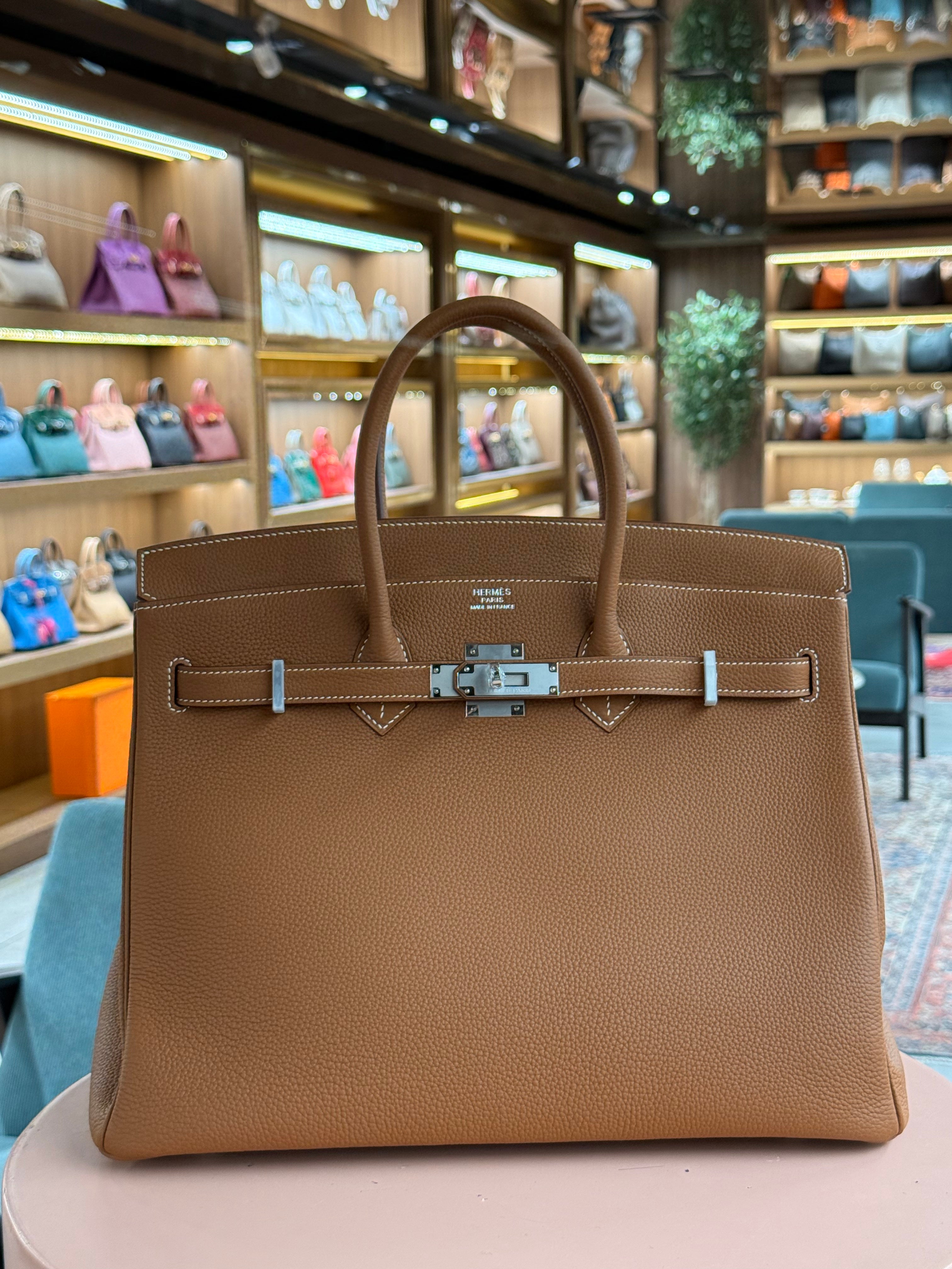 Hermes | Birkin (35) – Togo – Gold – Palladium Hardware