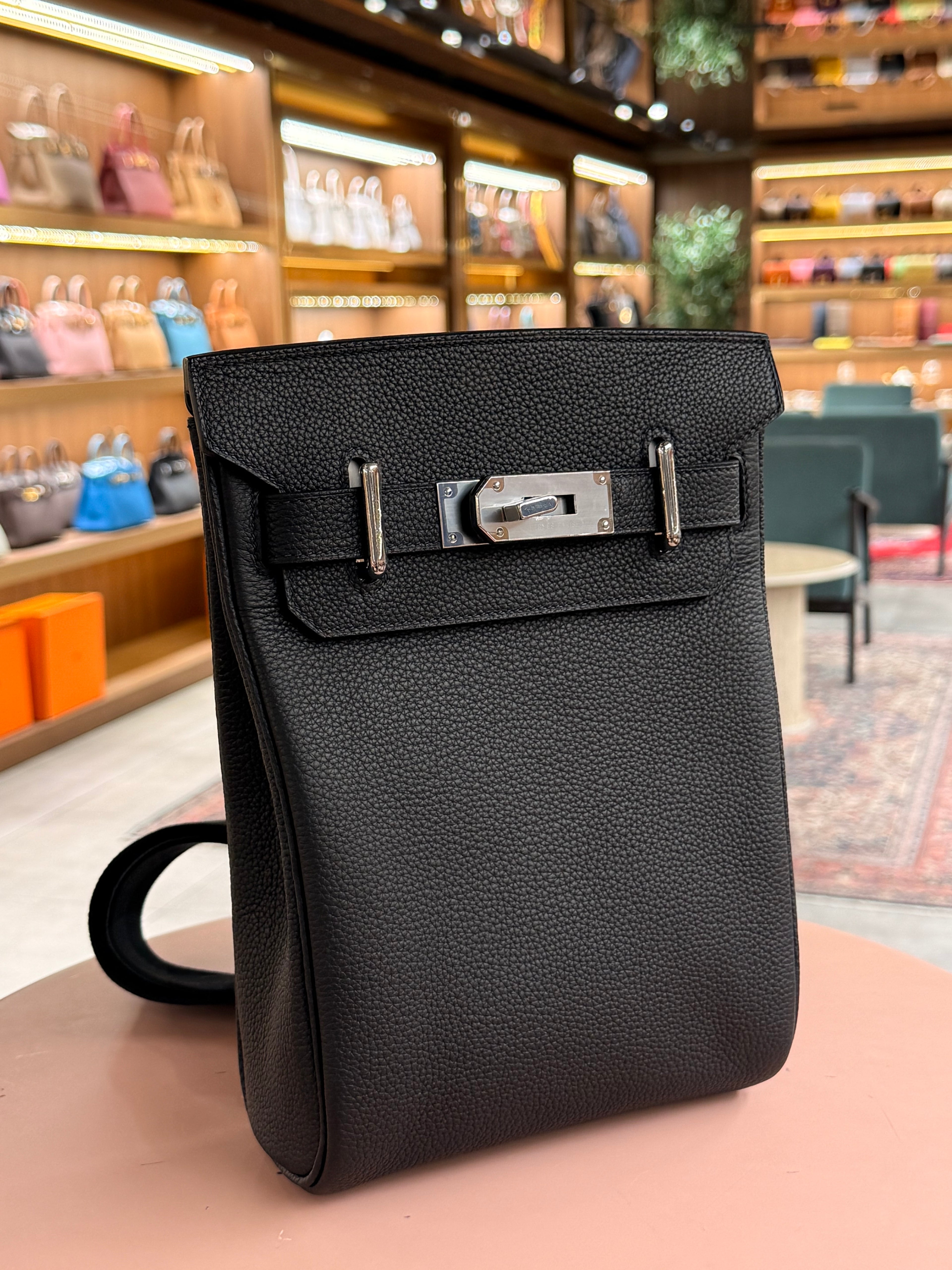 Hermes | Hac a Dos Backpack – Togo – Black – Palladium Hardware
