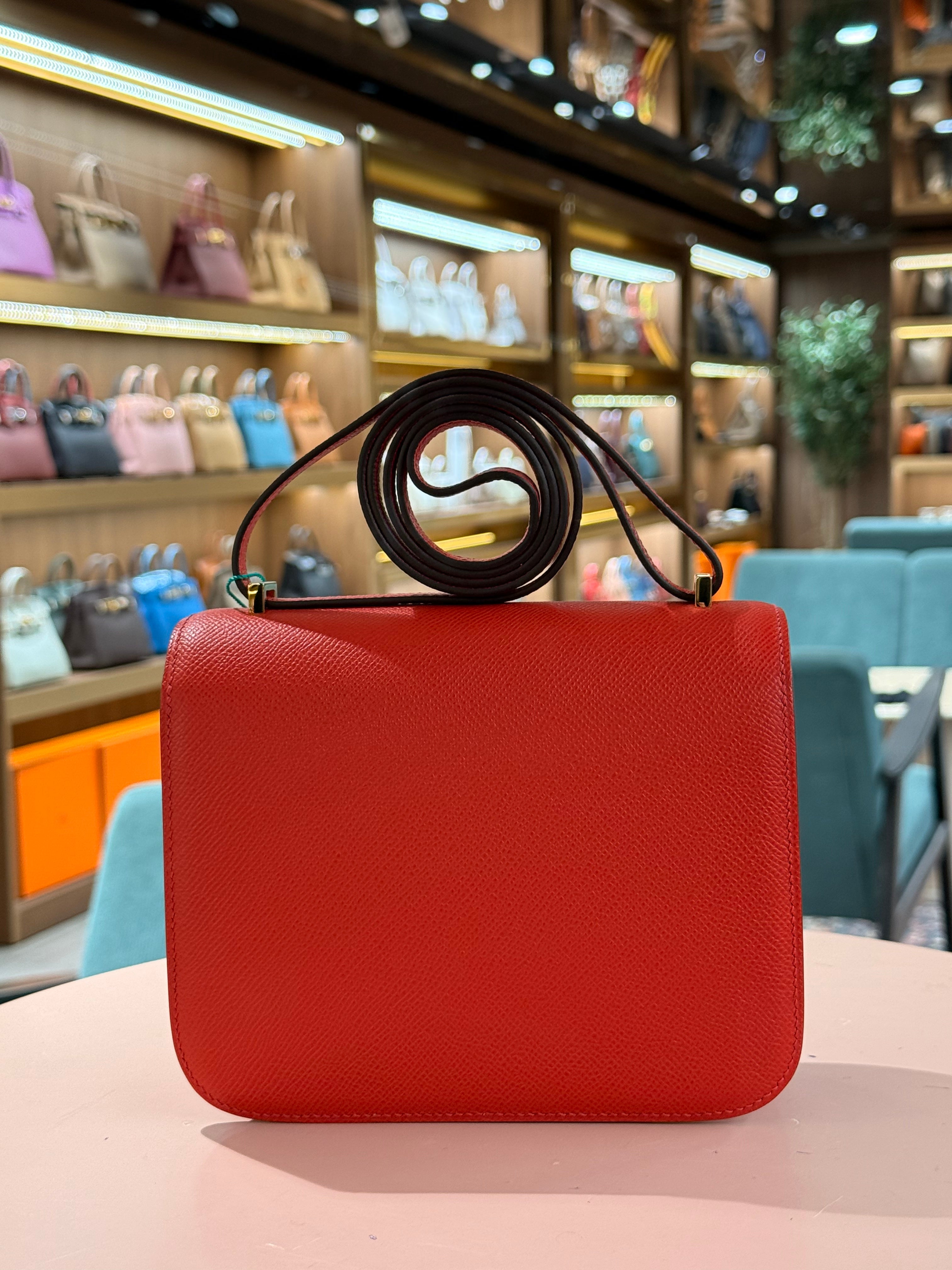 Hermes | Constance (18) – Epsom – Rouge H – Gold Hardware