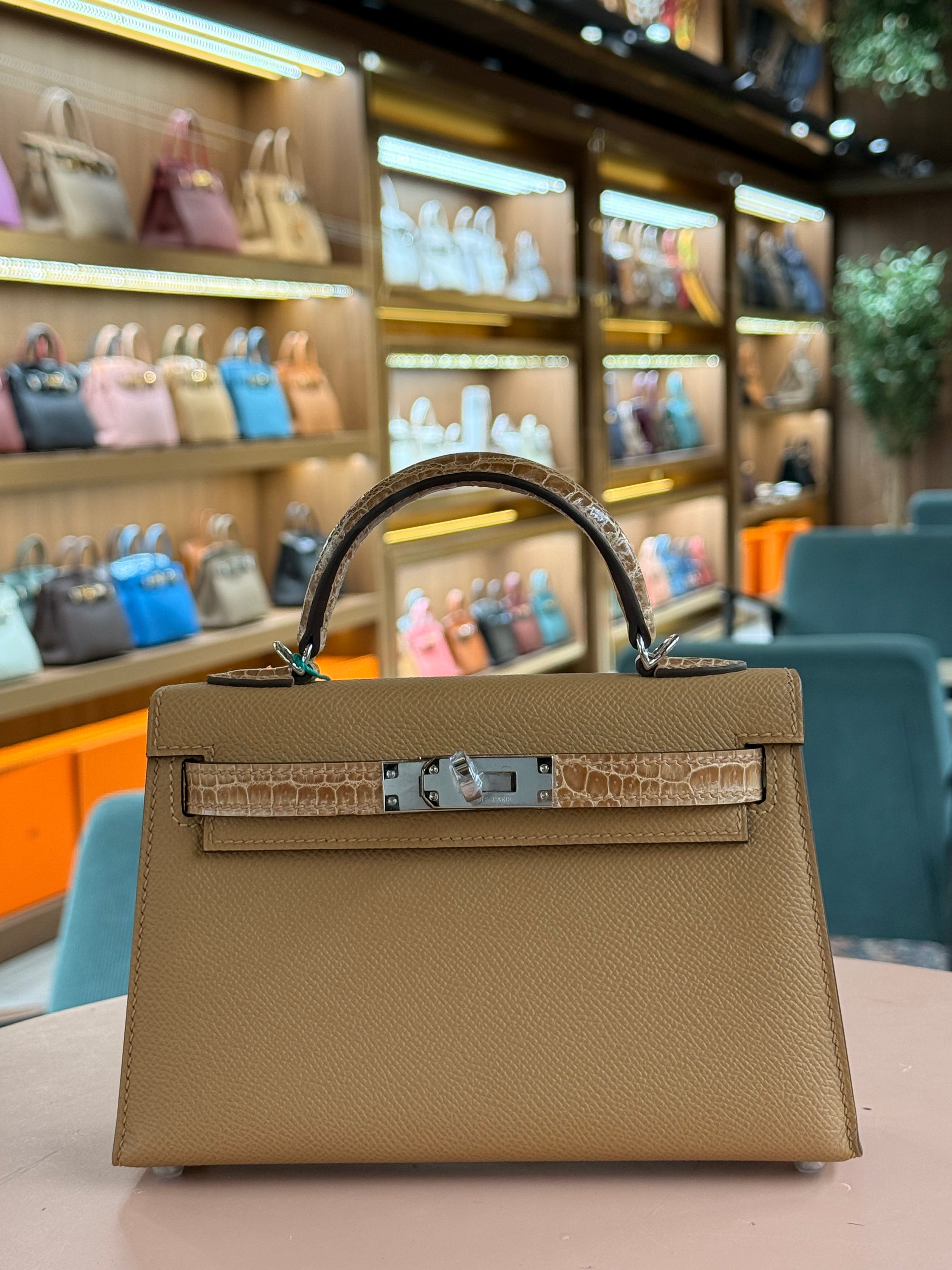 Hermes | Kelly (Mini) – Epsom – Gold – Palladium Hardware