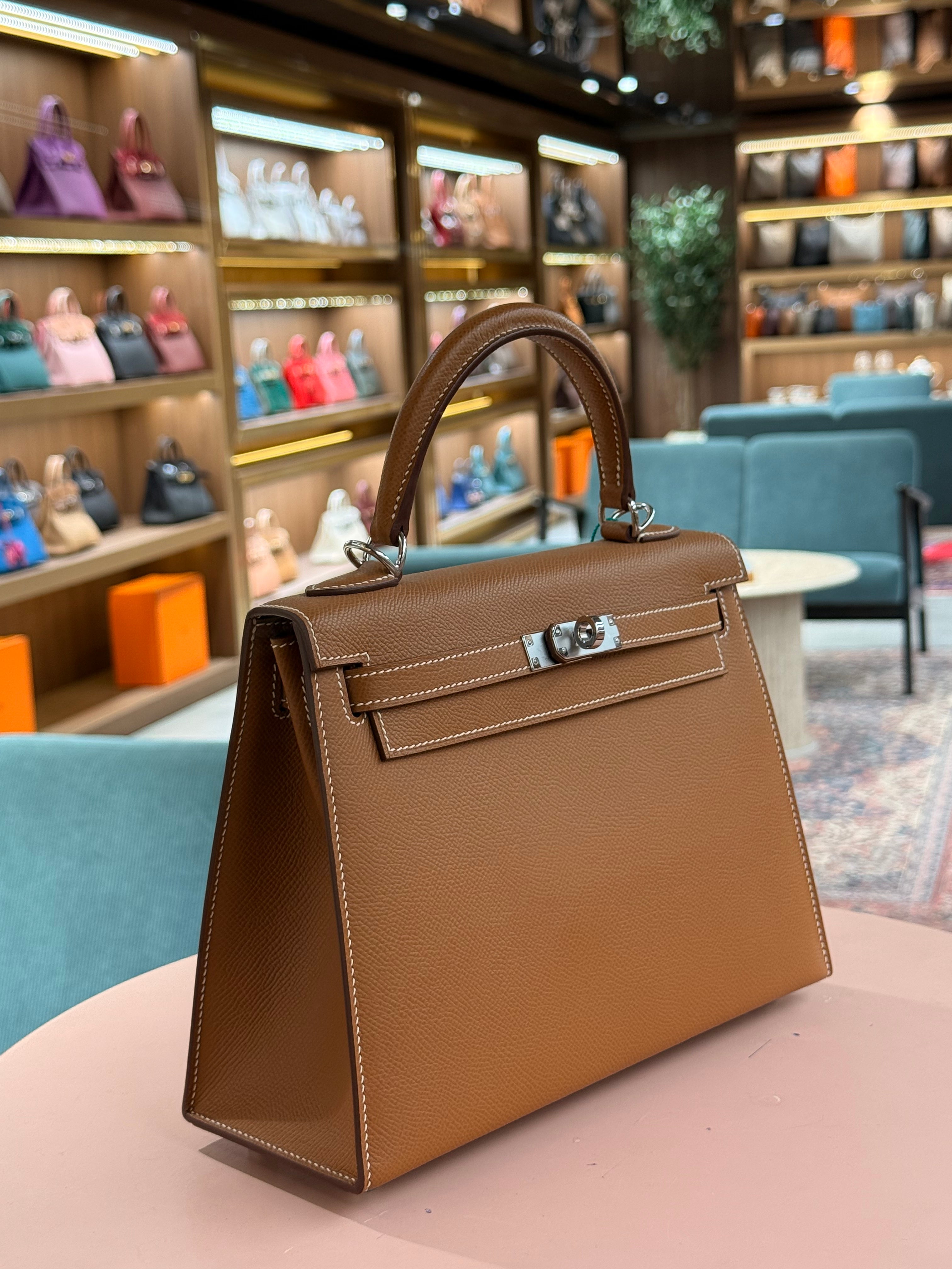 Hermes | Kelly (25) – Epsom – Gold – Palladium Hardware