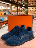 Hermes | Bouncing – Suede – Bleu Nuit – Black Hardware