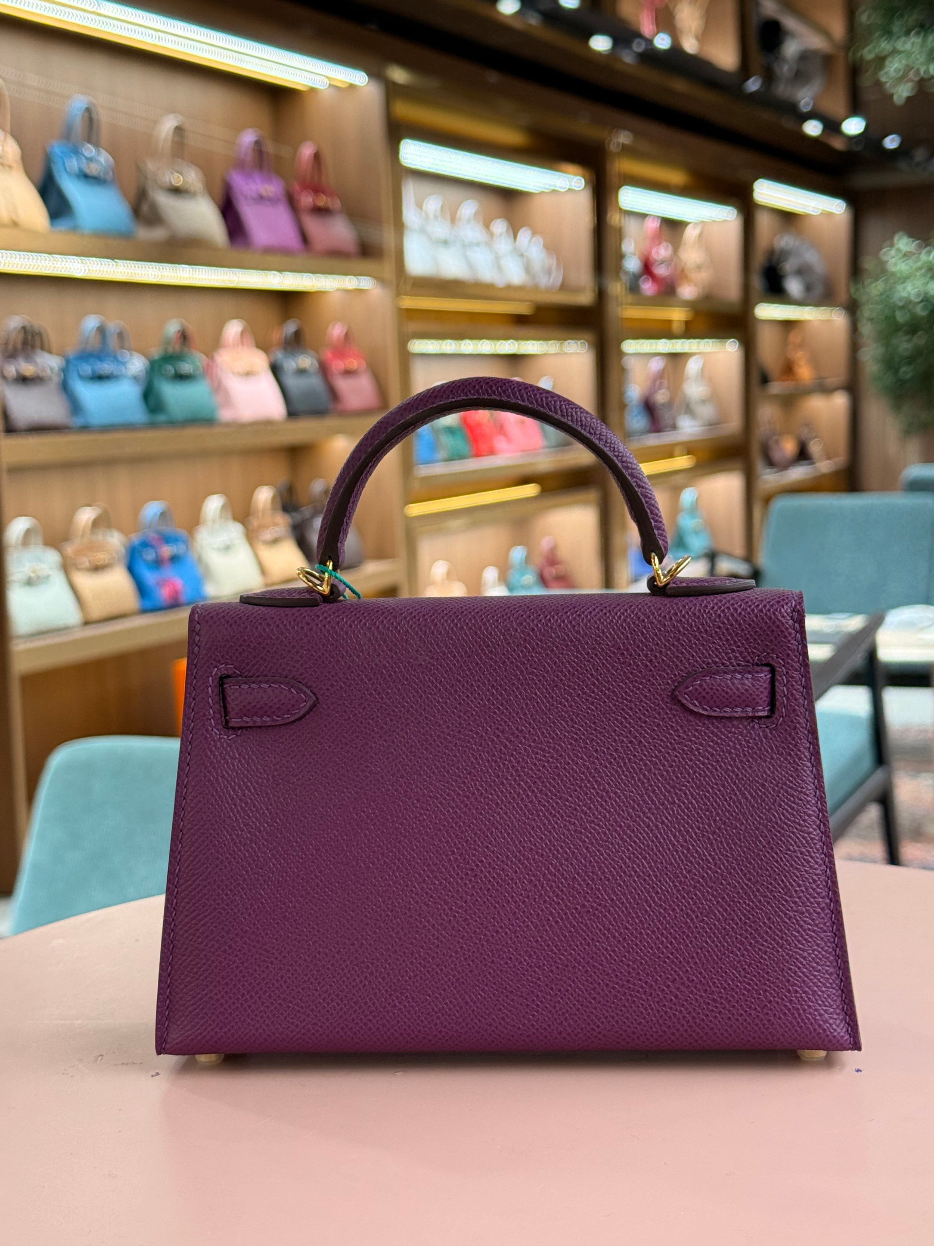 Hermes | Kelly (Mini) – Epsom – Violet – Gold Hardware