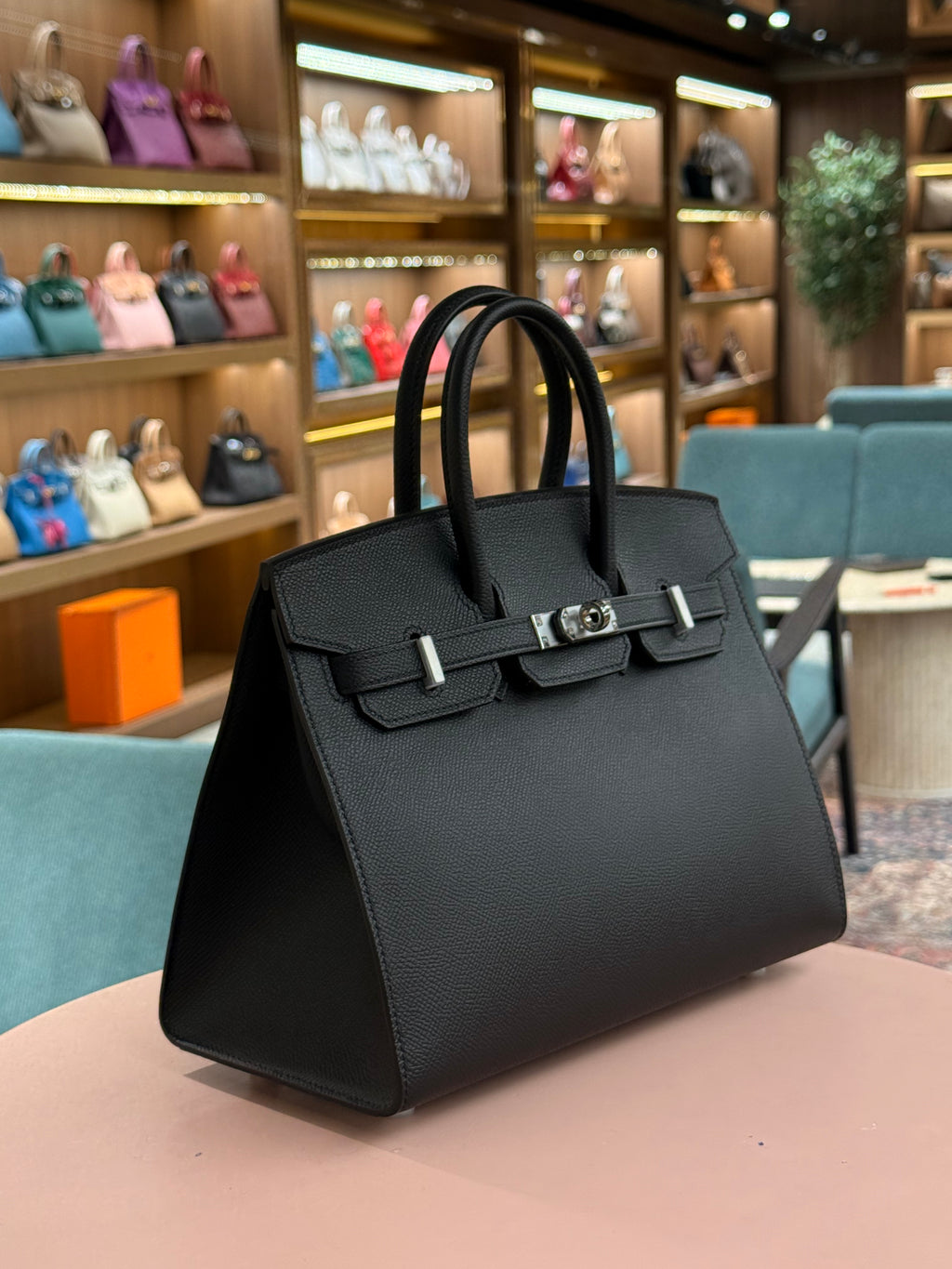 Hermes | Birkin (25) – Epsom – Black – Palladium Hardware