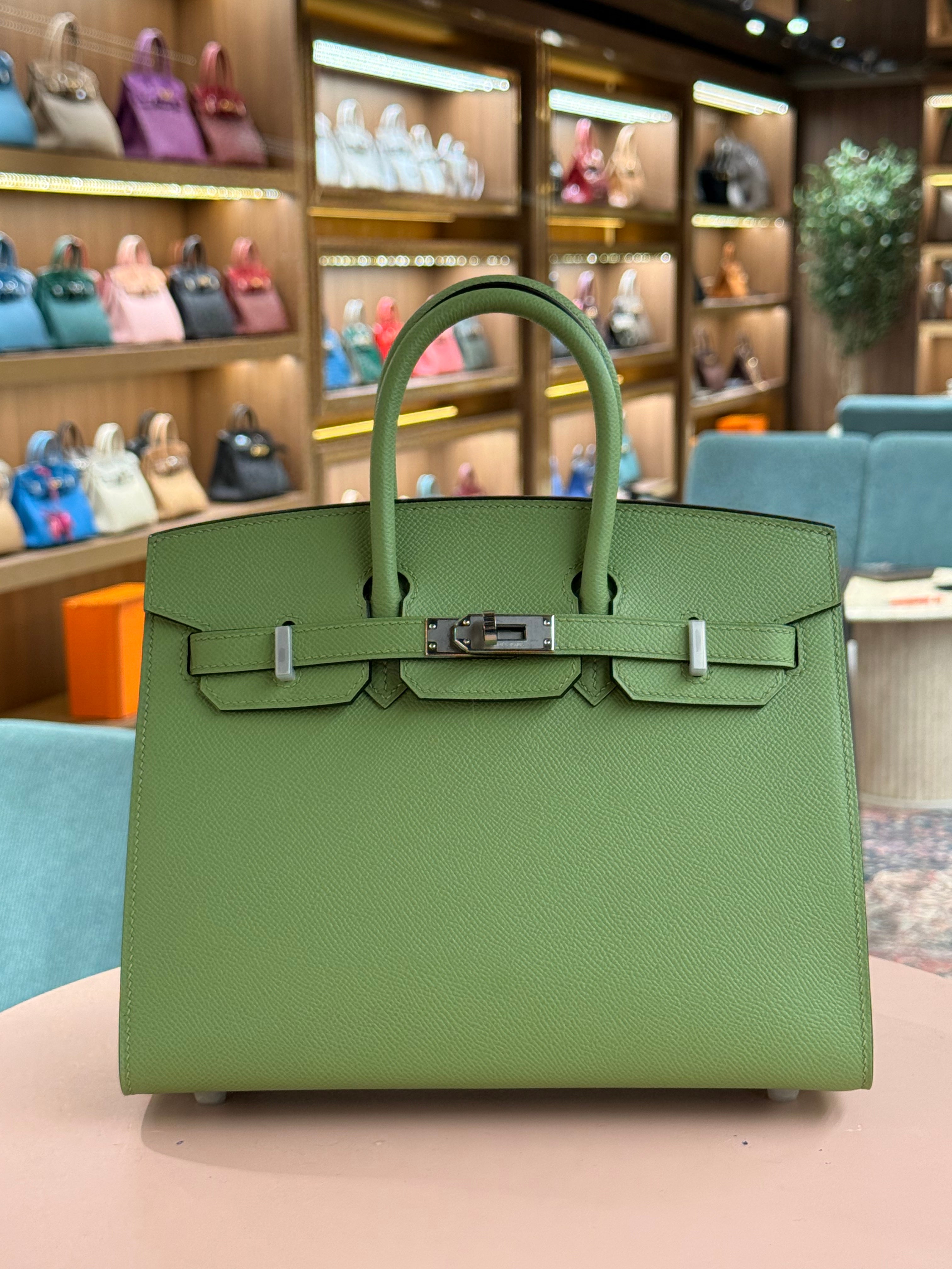 Hermes | Birkin (25) – Epsom – Vert Jade – Palladium Hardware