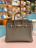 Hermes | Birkin (25) – Togo – Etoupe – Gold Hardware