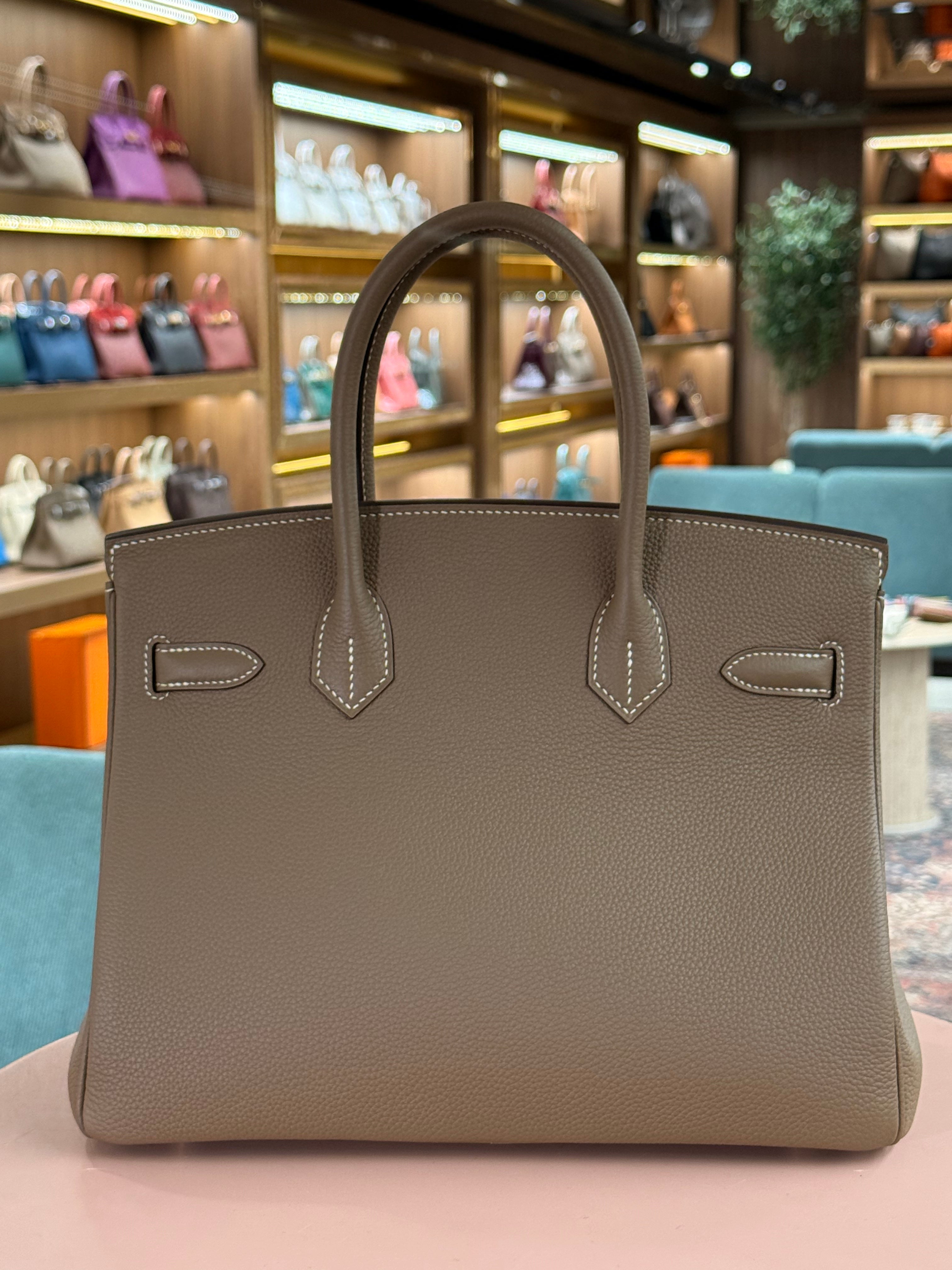 Hermes | Birkin (30) – Togo – Etoupe – Gold Hardware