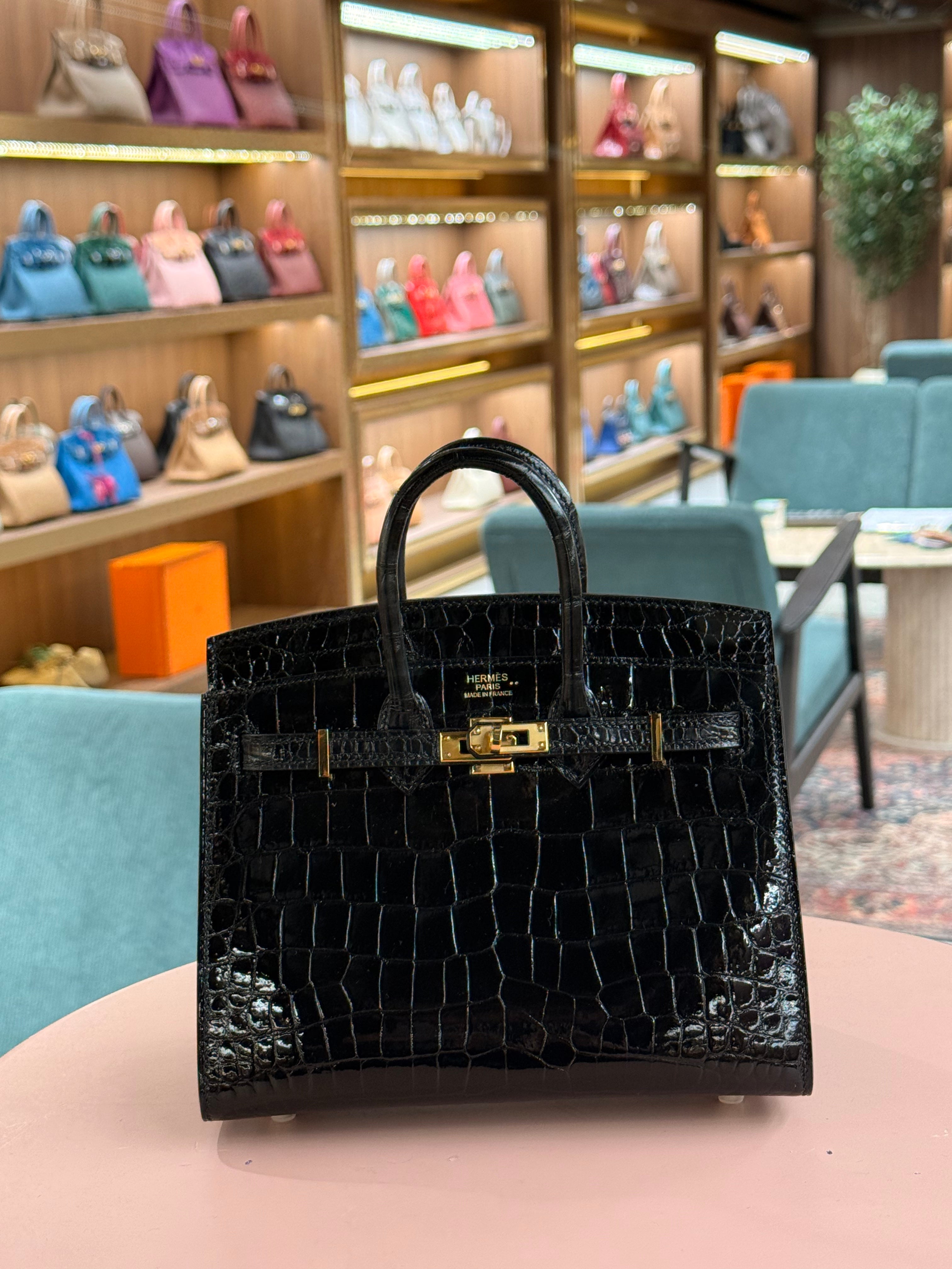 Hermes | Birkin (20) – Crocodile – Black – Gold Hardware