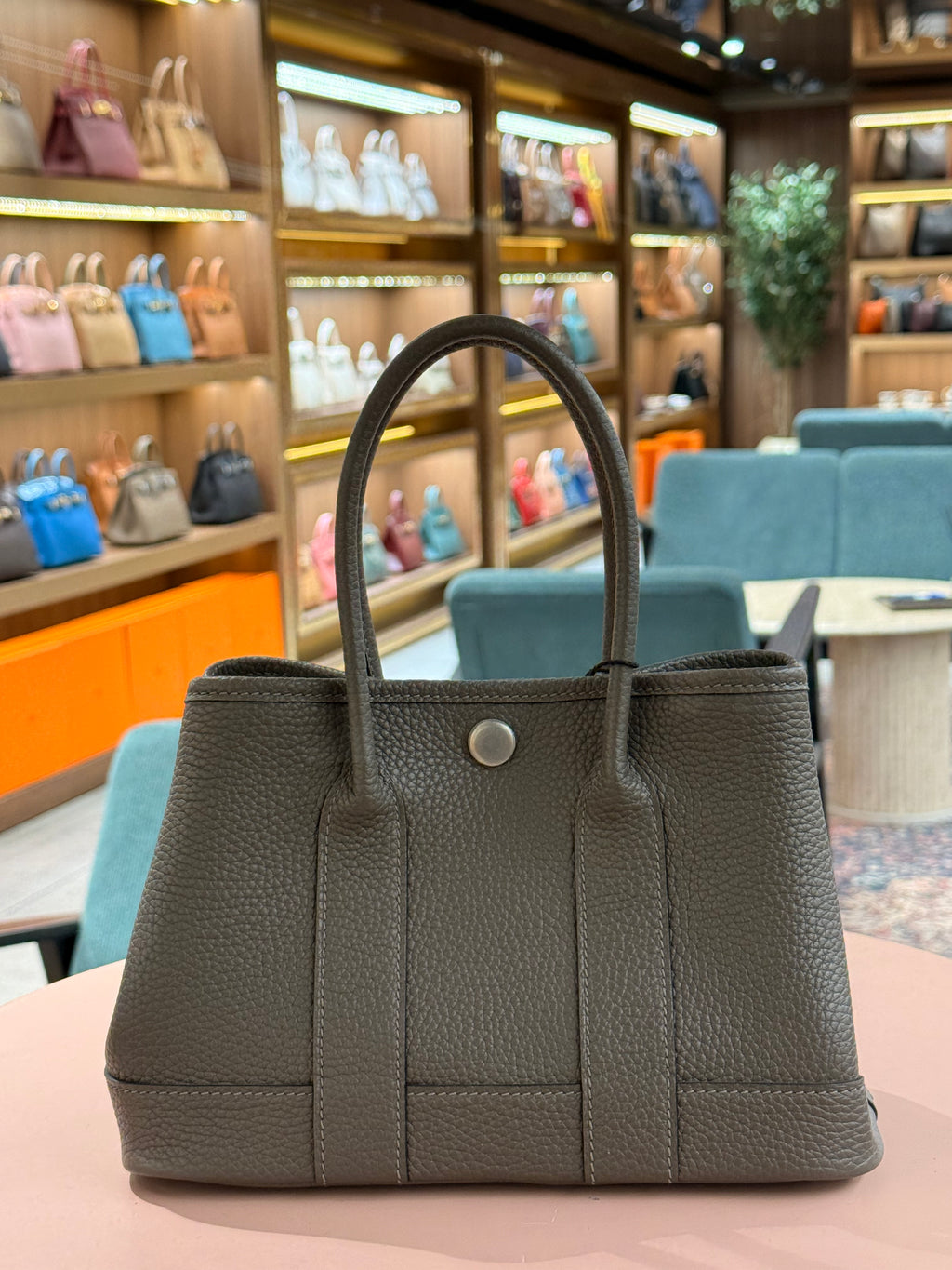 Hermes | Garden Party (23) – Togo – Gris Tourterelle – Palladium Hardware