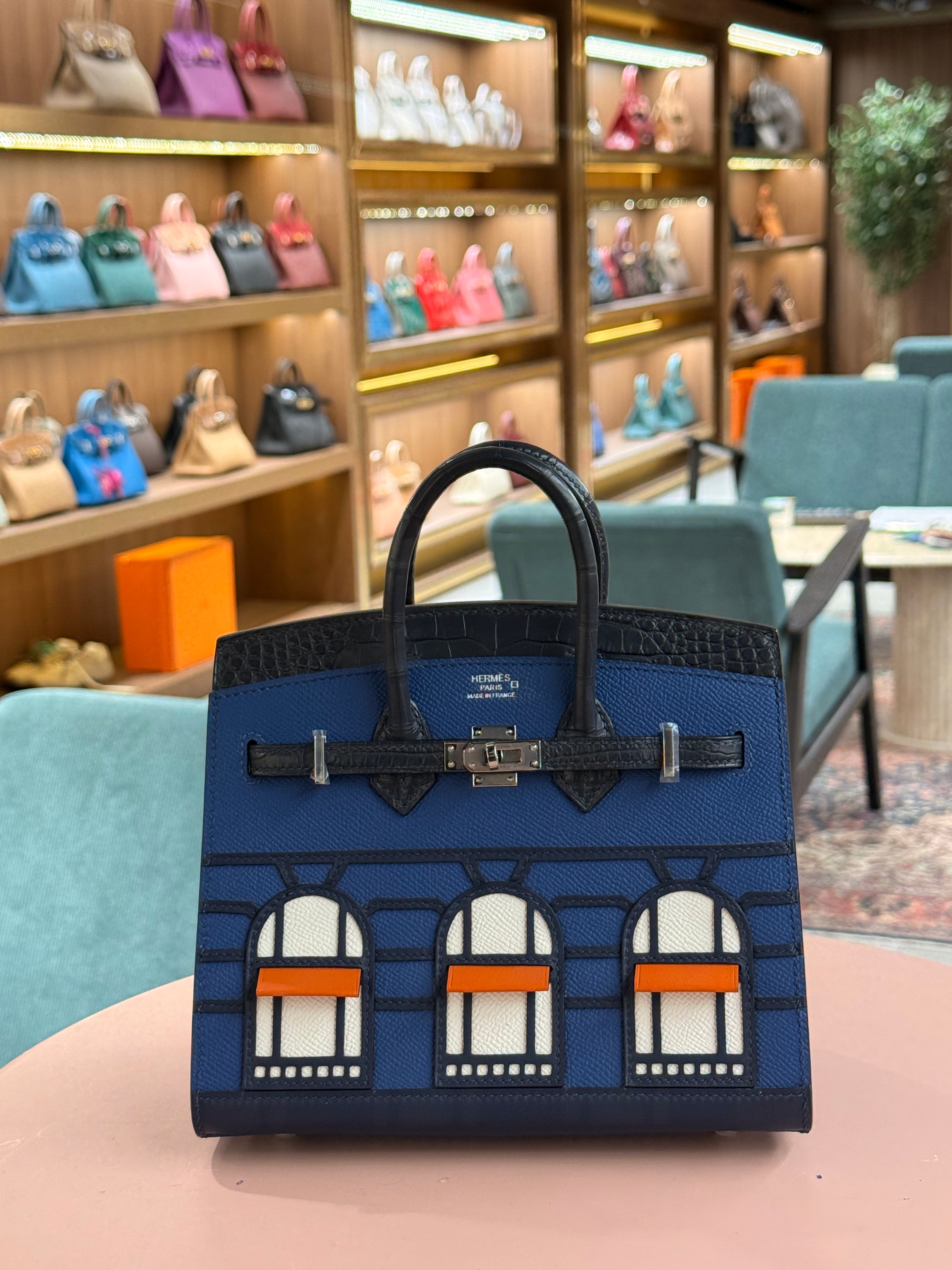 Hermes | Birkin (20) – Epsom – Bleu Nuit – Silver Hardware